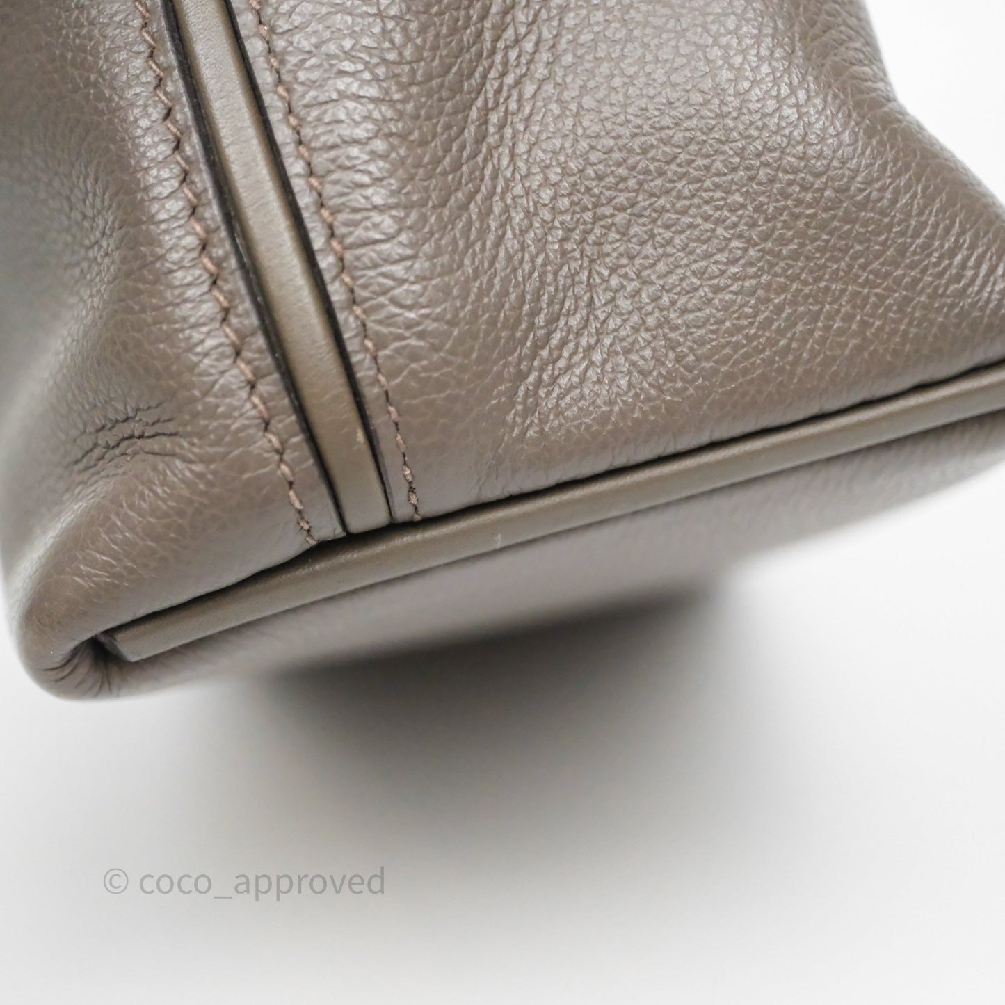 Hermès 24/24 21 Mini Gris Etain 8F Evercolor/ Swift Gold Hardware