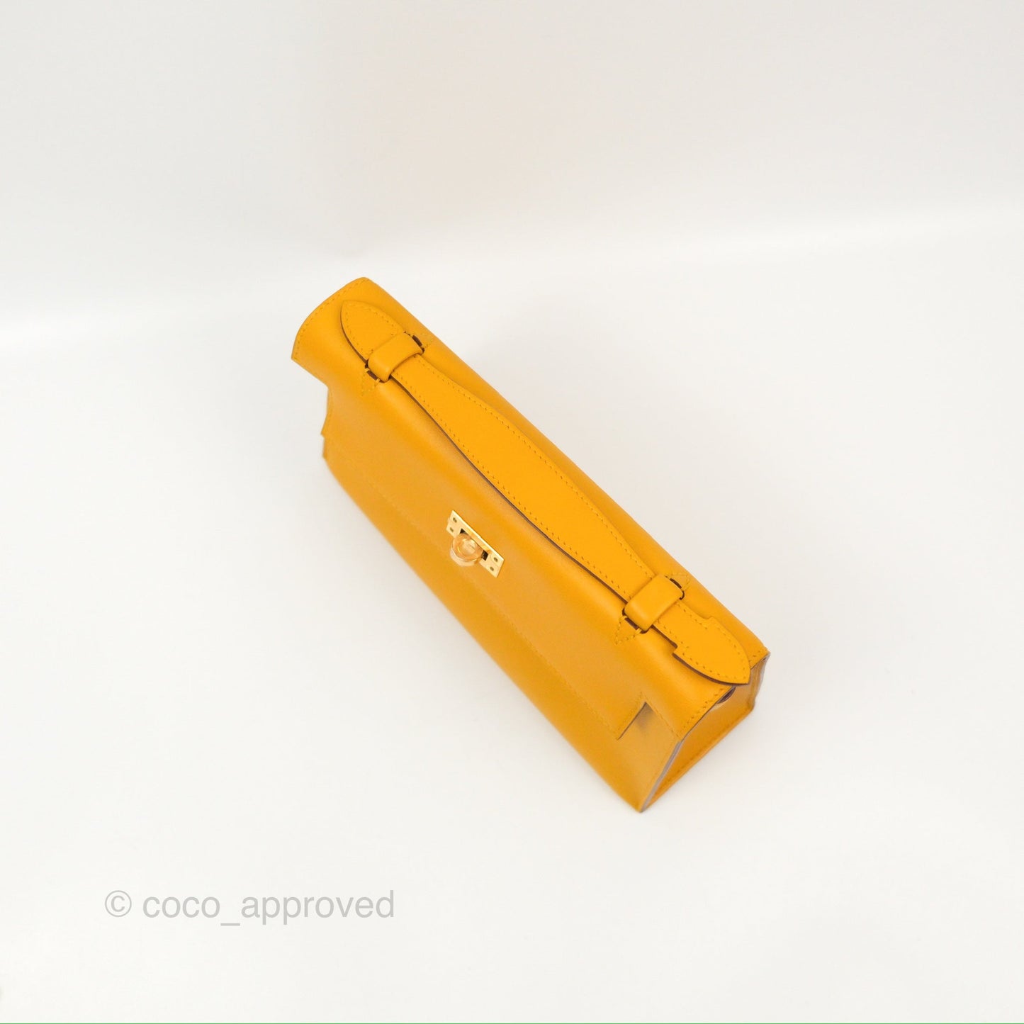 Hermès Kelly Mini Pochette Jaune Ambre Swift Gold Hardware