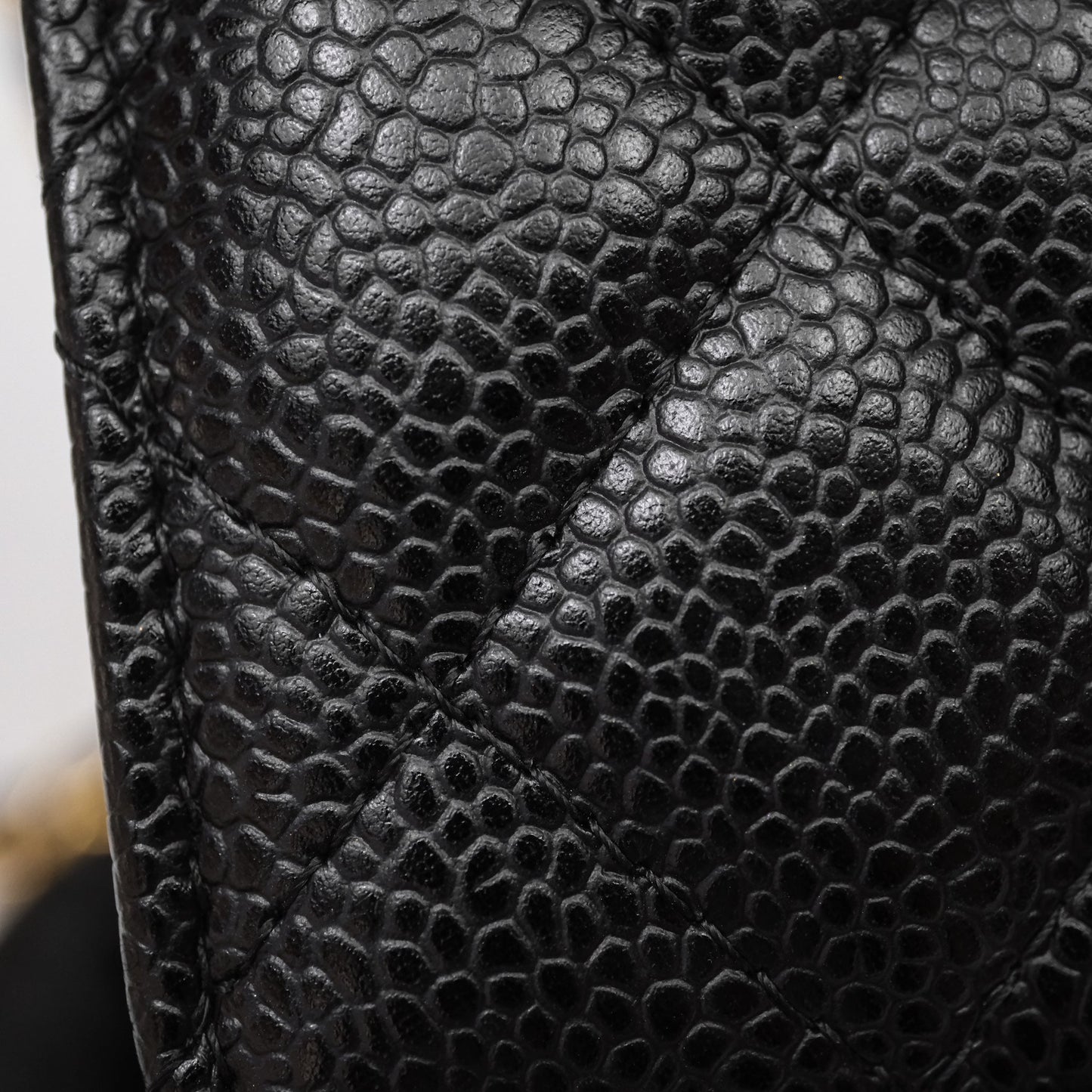 Chanel Quilted WOC Black Caviar Gold Hardware