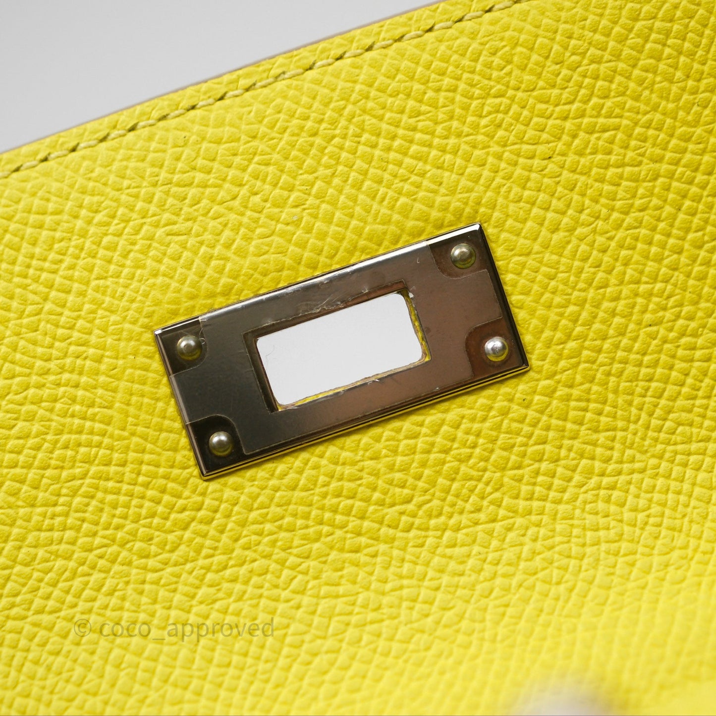 Hermès Kelly 28 Lime 9R Epsom Palladium Hardware