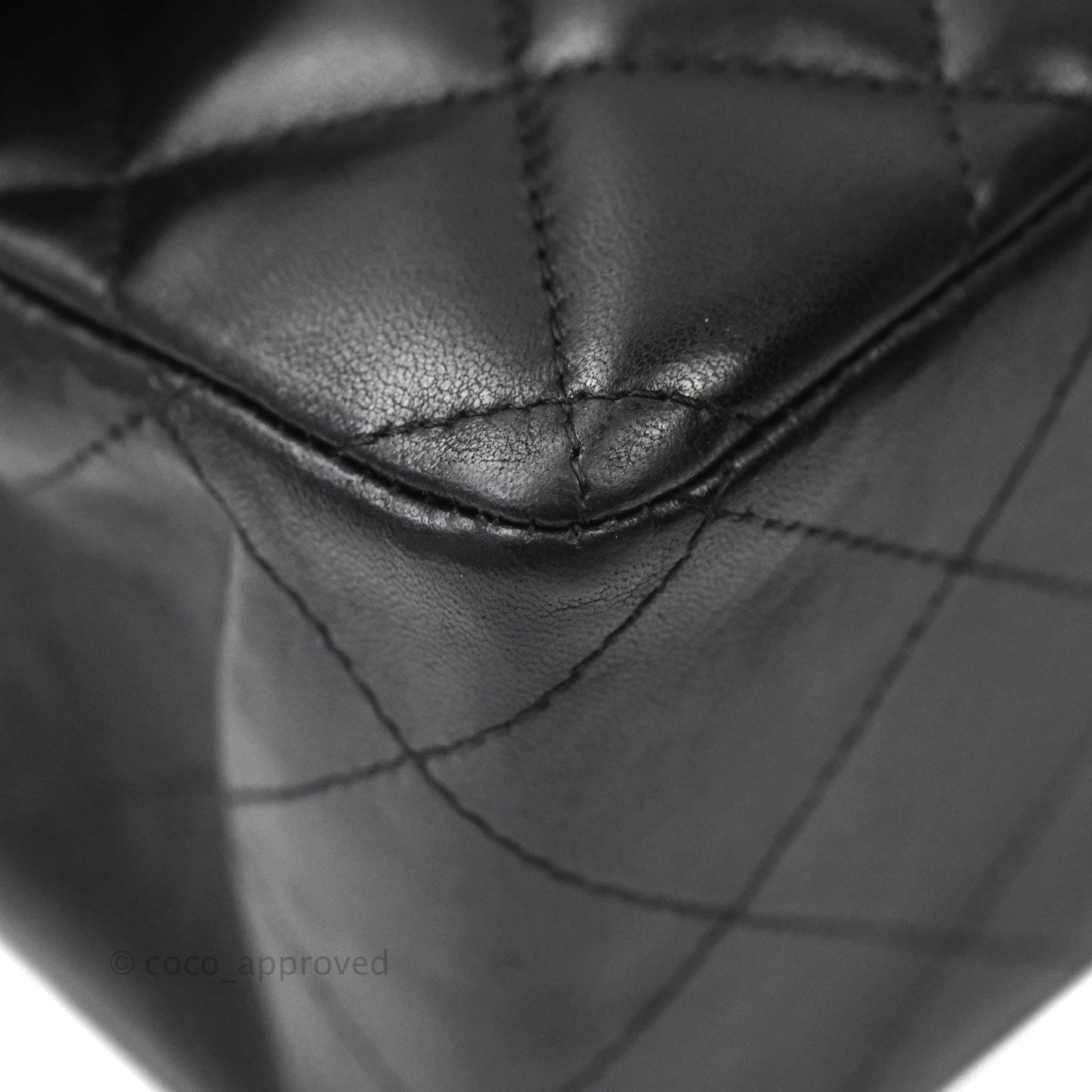 Chanel Jumbo Single Flap Black Lambskin Gold Hardware⁣⁣