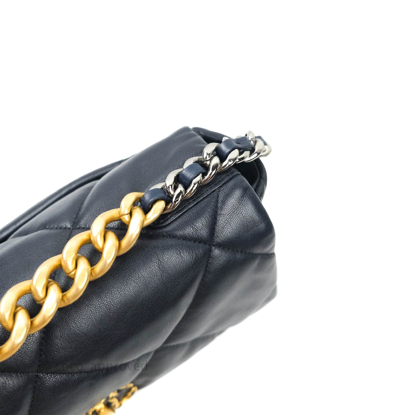 Chanel 19 Medium Dark Navy Mixed Hardware Goatskin