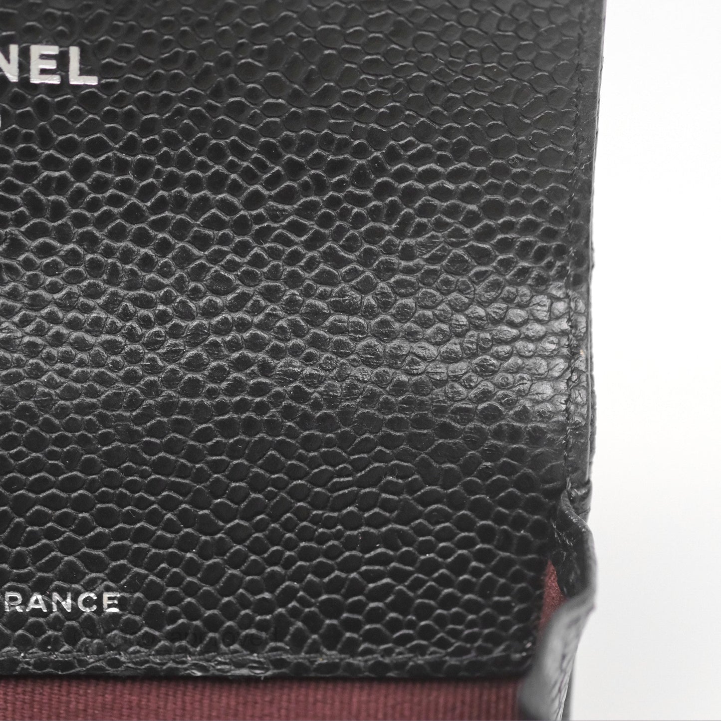 Chanel Classic Quilted Flap Card Holder Black Caviar Silver Hardware