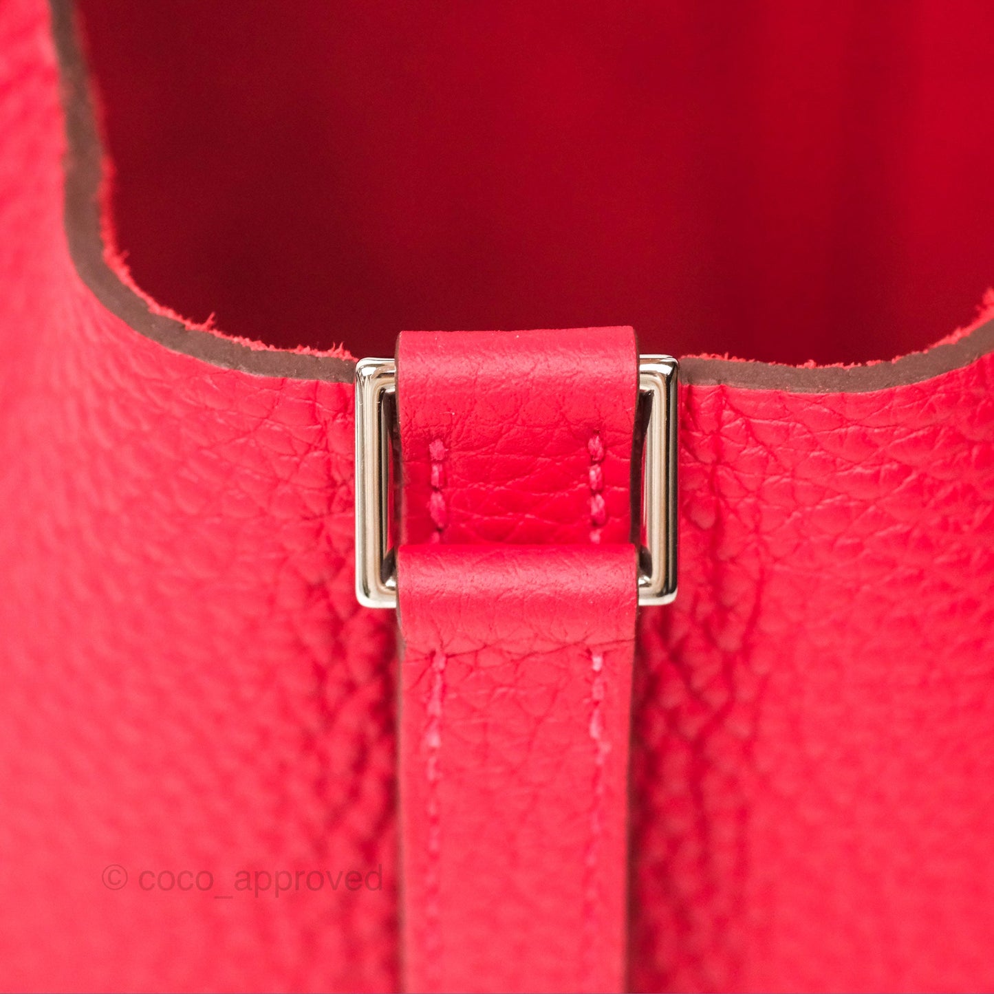 Hermès Picotin Lock 18 Vermillon Taurillon Clemence Palladium Hardware