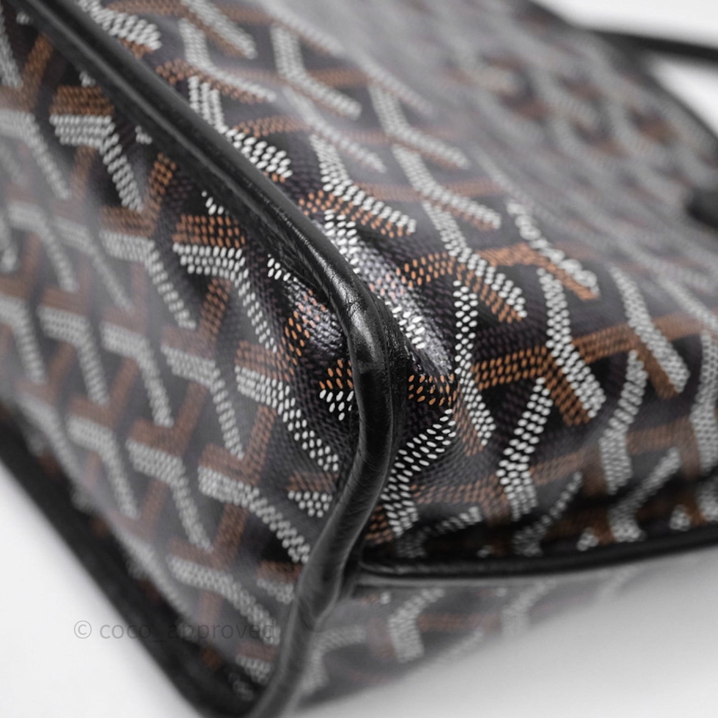 Goyard Anjou Mini Bag Goyardine Canvas Black