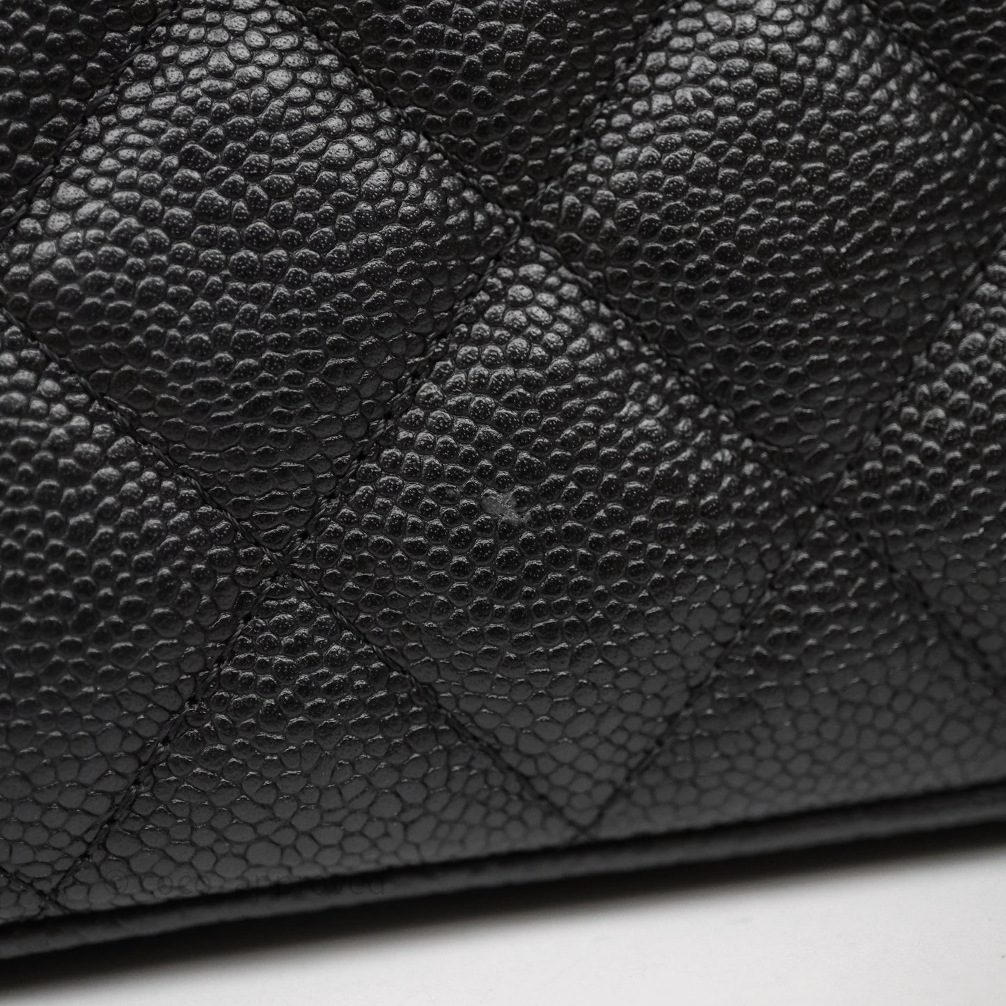 Chanel Vanity with Heart Adjustable Chain Black Caviar Aged Gold Hardware