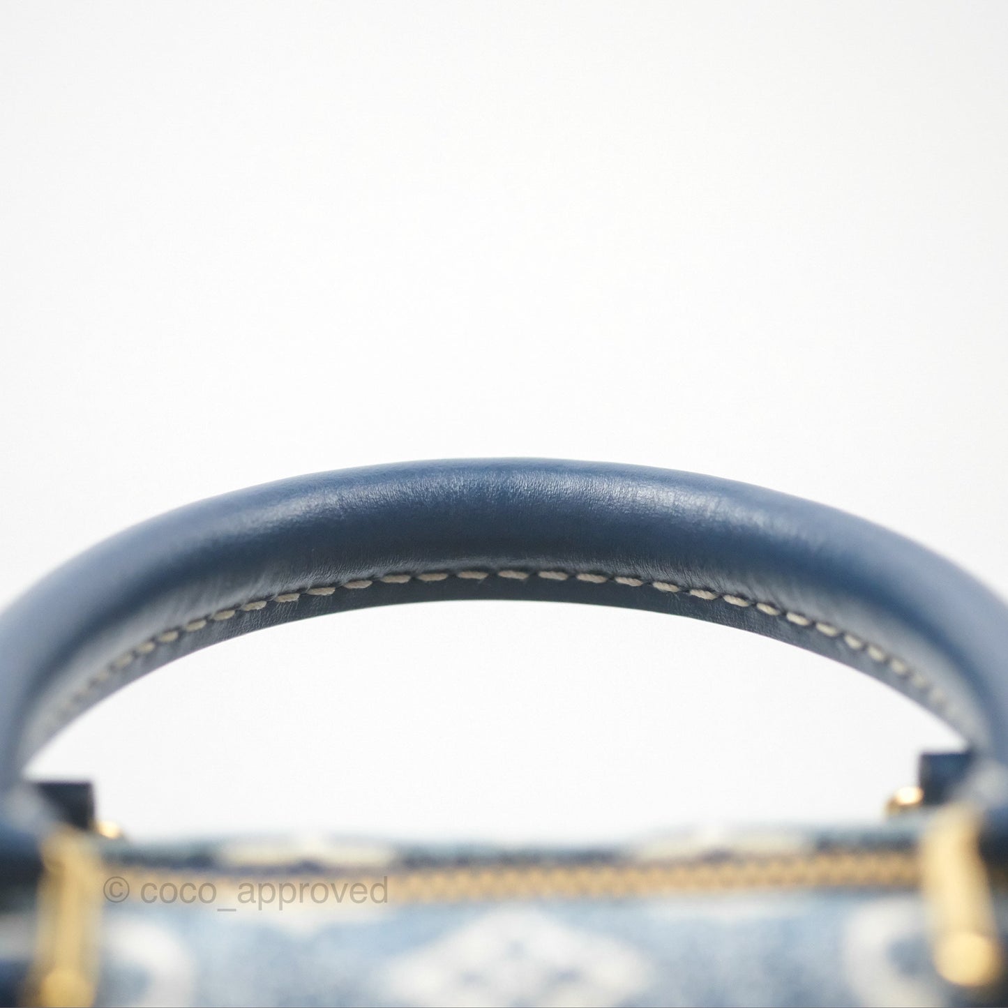 Louis Vuitton Bandouliere Speedy 25 Monogram Blue Denim