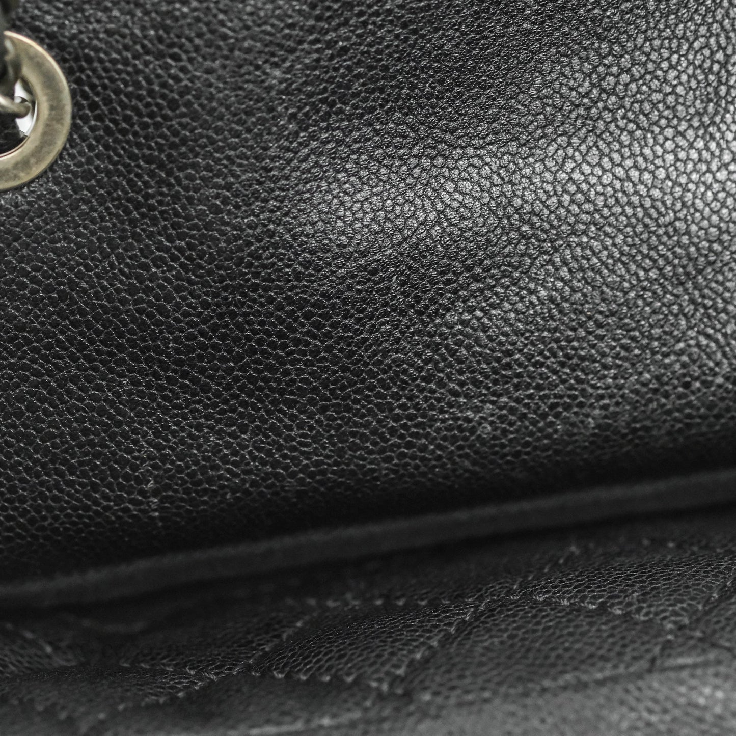 Chanel Jumbo Easy Flap Bag Black Caviar Ruthenium Hardware
