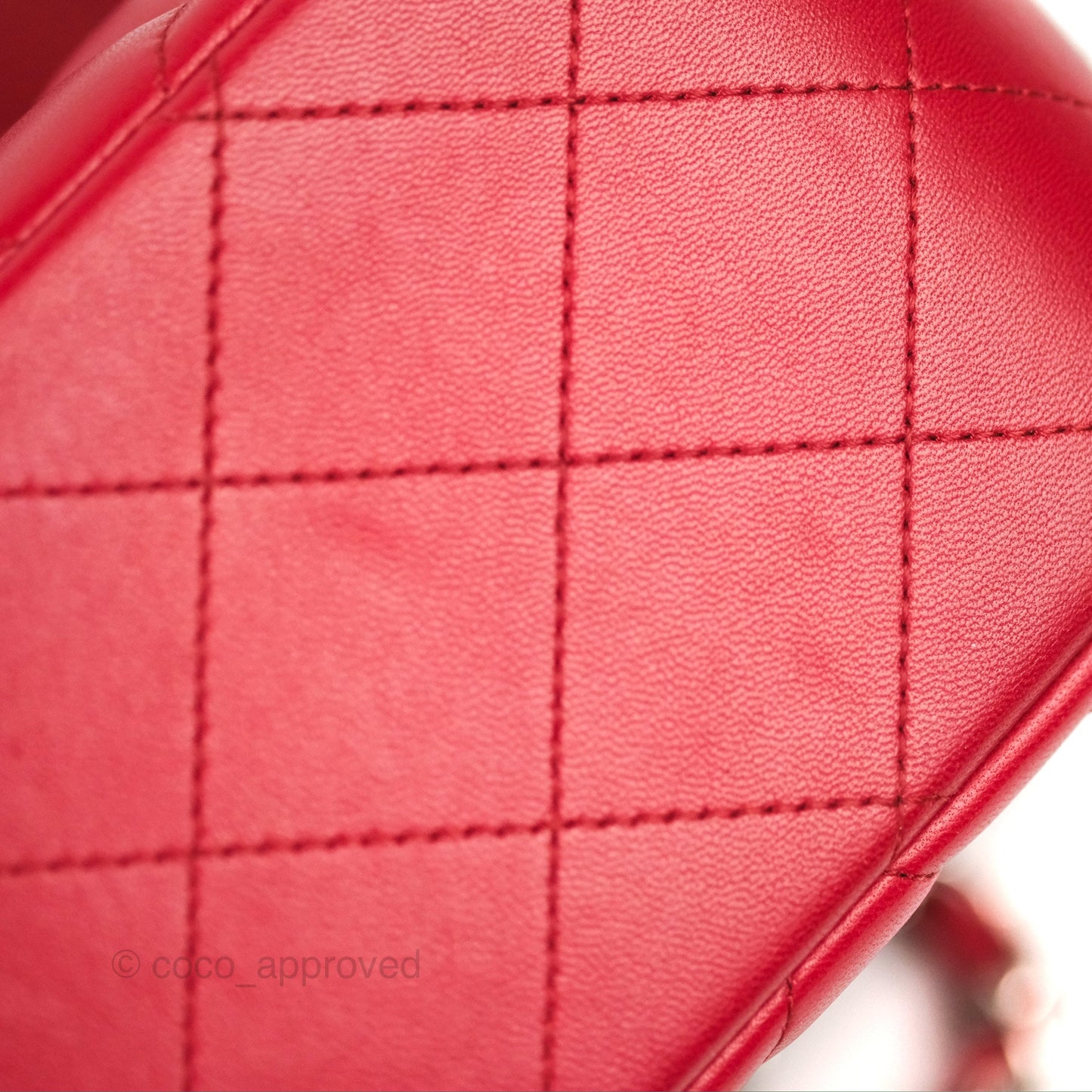 Chanel Jumbo Double Flap Red Lambskin Silver Hardware⁣⁣