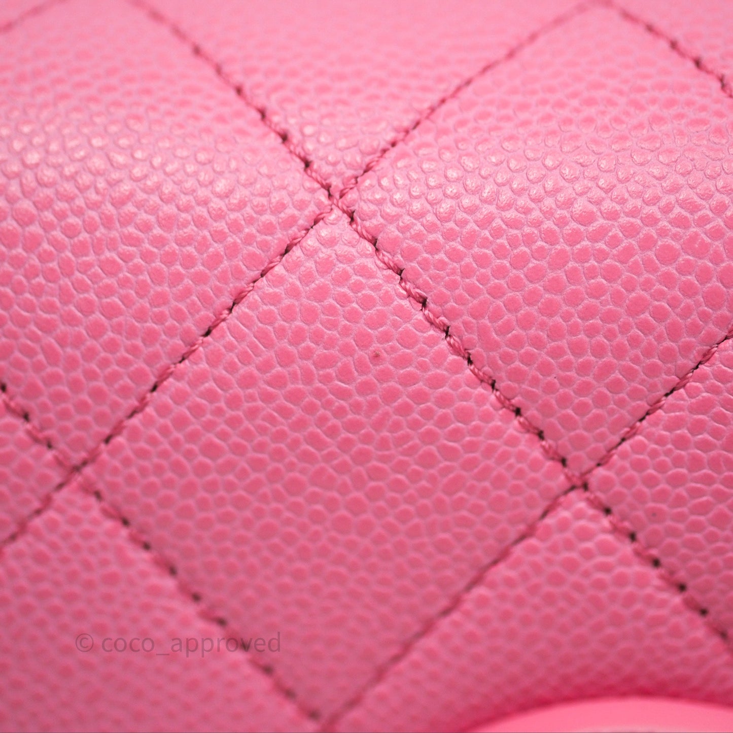 Chanel Quilted Mini Messenger Bag Pink Caviar Gold Hardware 23P