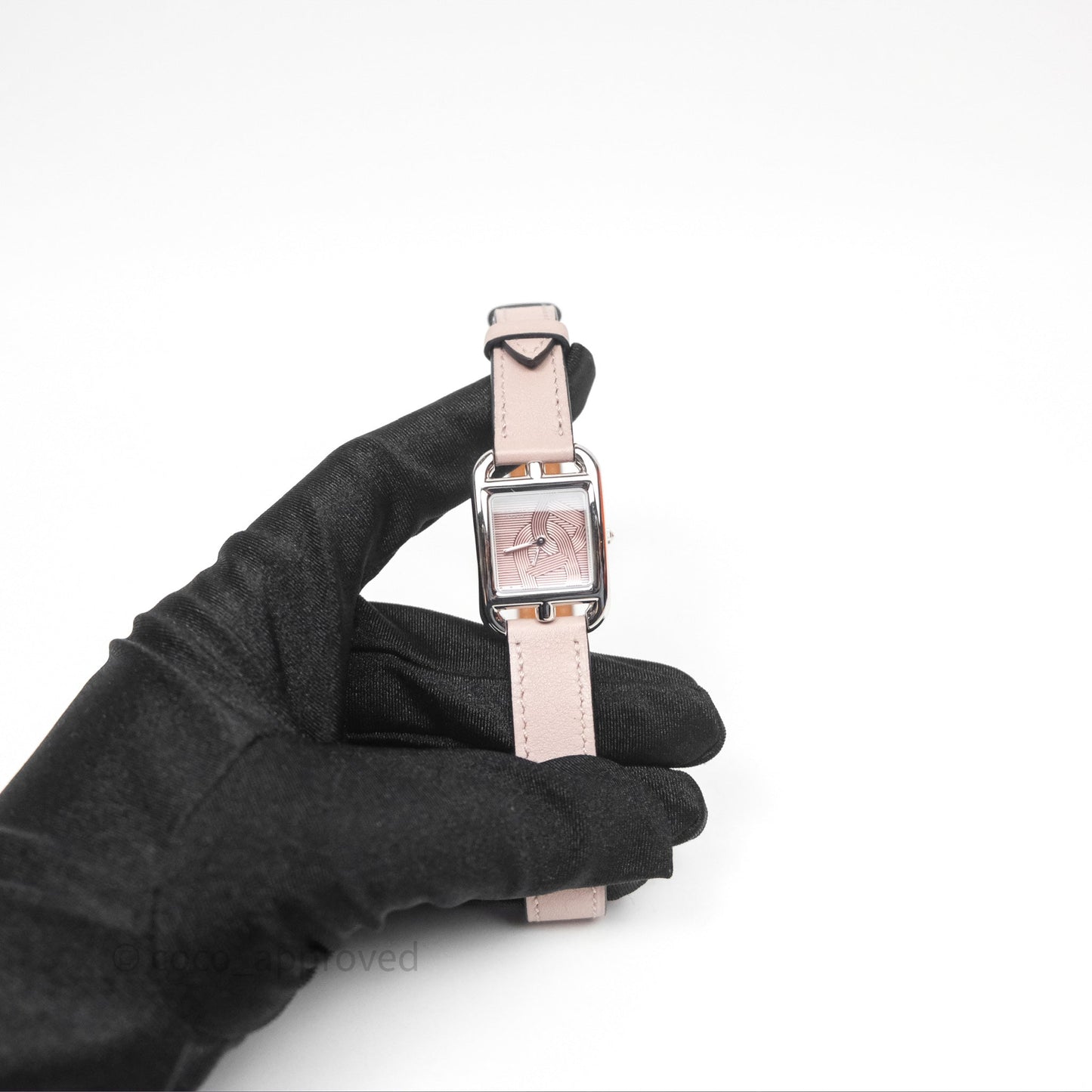 Hermès Cape Cod Steel Watch Glycine 4W Calfskin Strap
