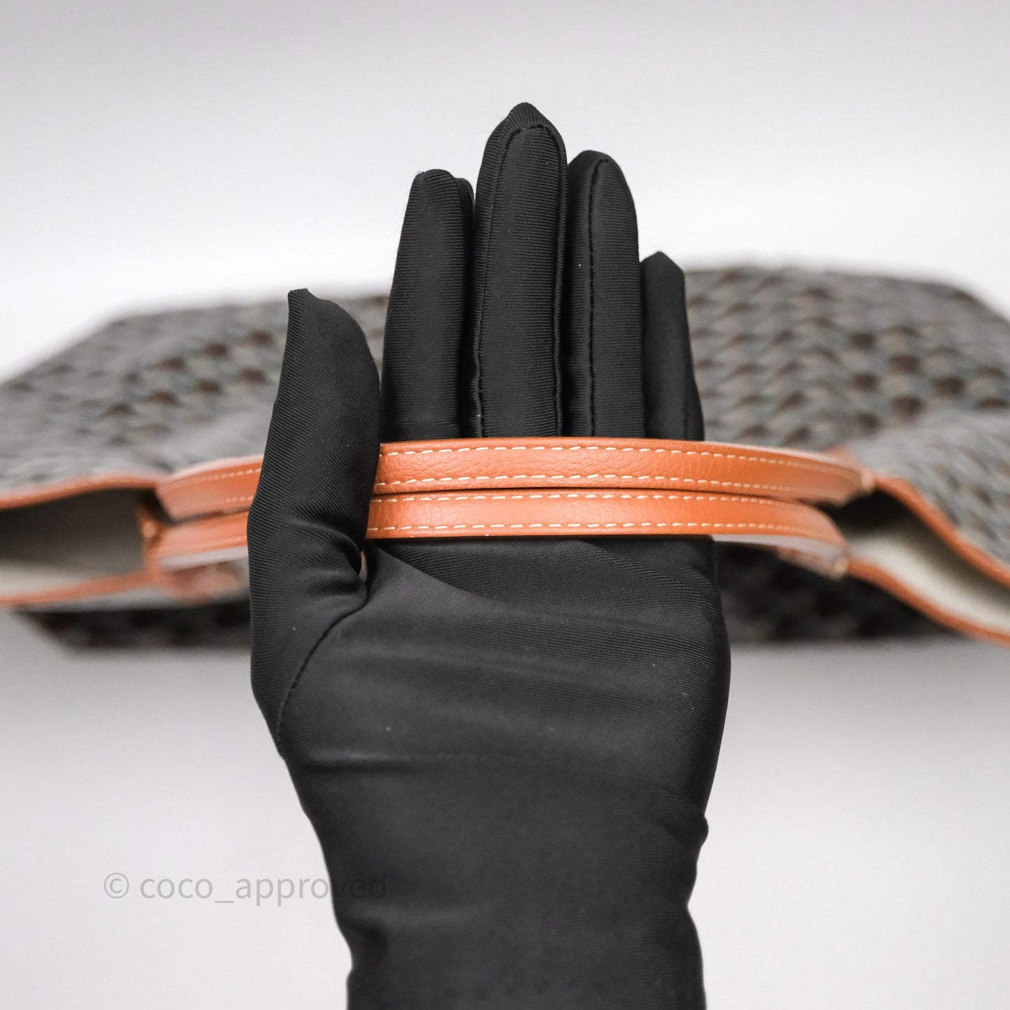 Goyard Saint Louis Tote Bag GM Black/Tan