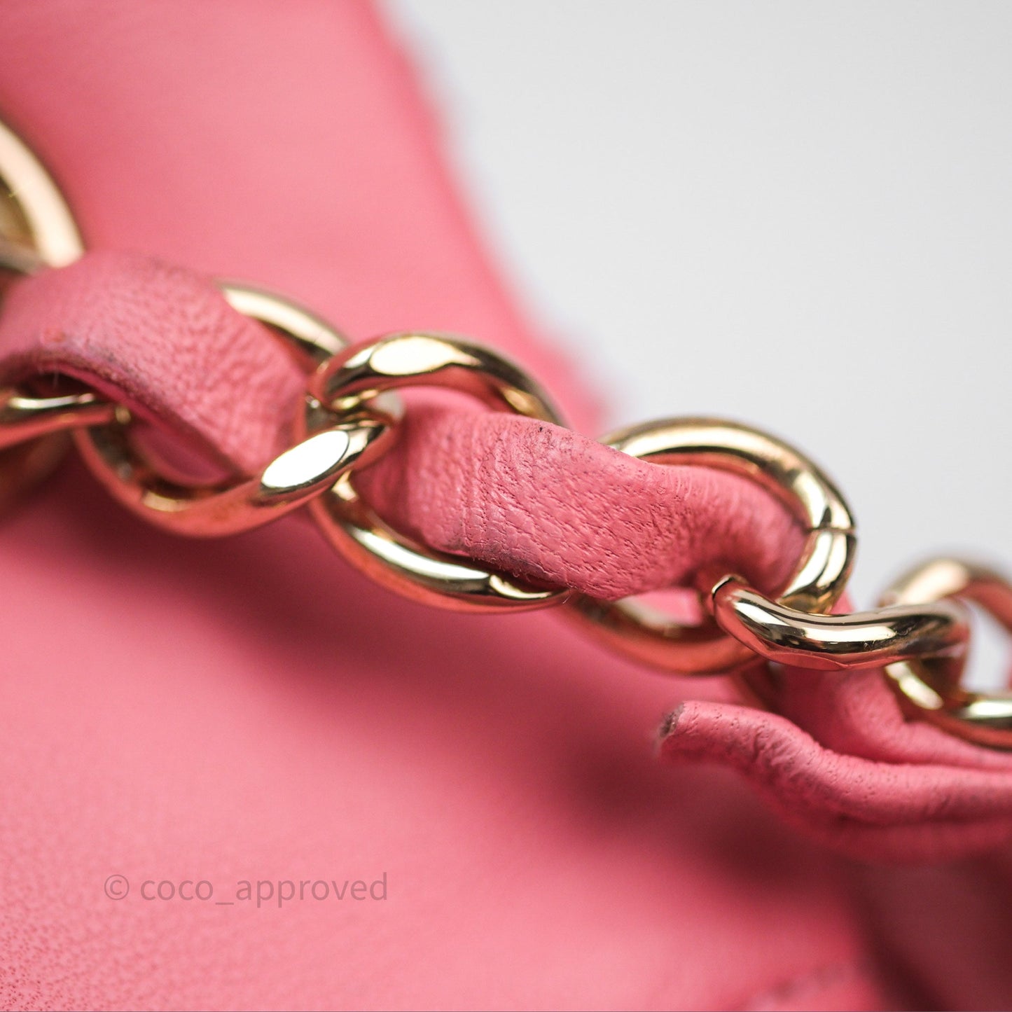 Chanel Mini Rectangular Flap Pink Tweed Braid Gold Hardware