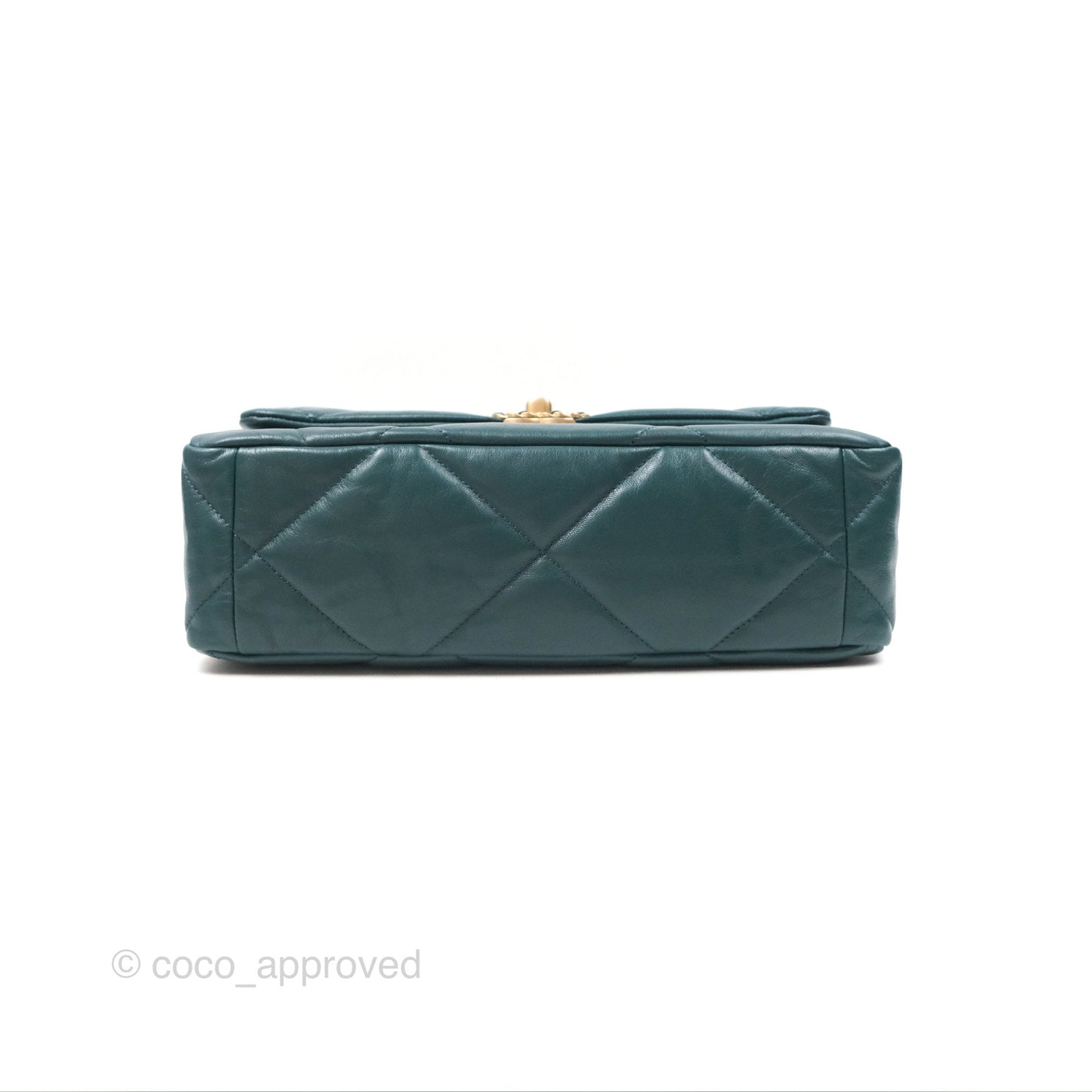Chanel 19 Medium Green Goatskin Mixed Hardware
