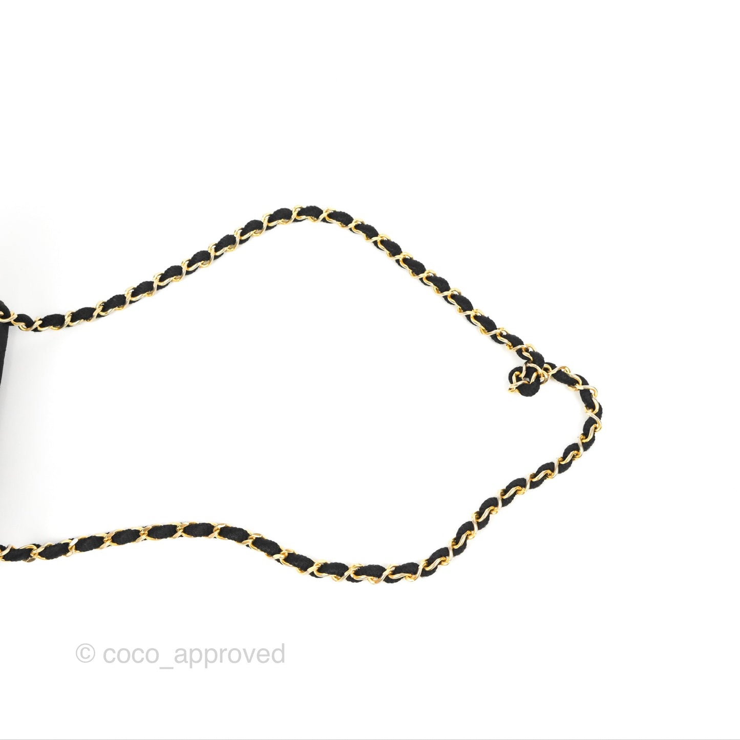 Chanel Mini Square Black Satin Gold Hardware