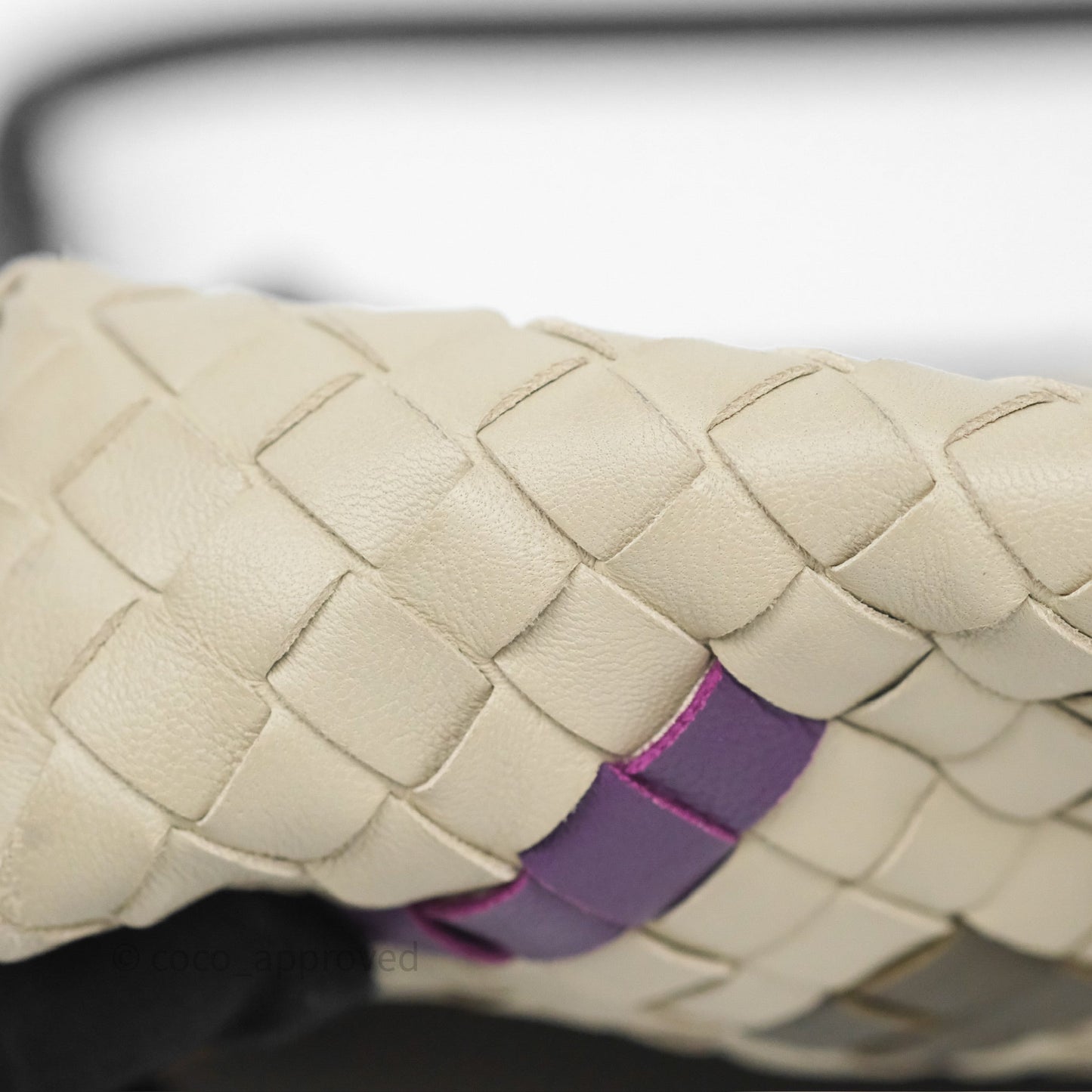 Bottega Veneta Nodini Crossbody Bag Cement Abstract Nappa Intrecciato