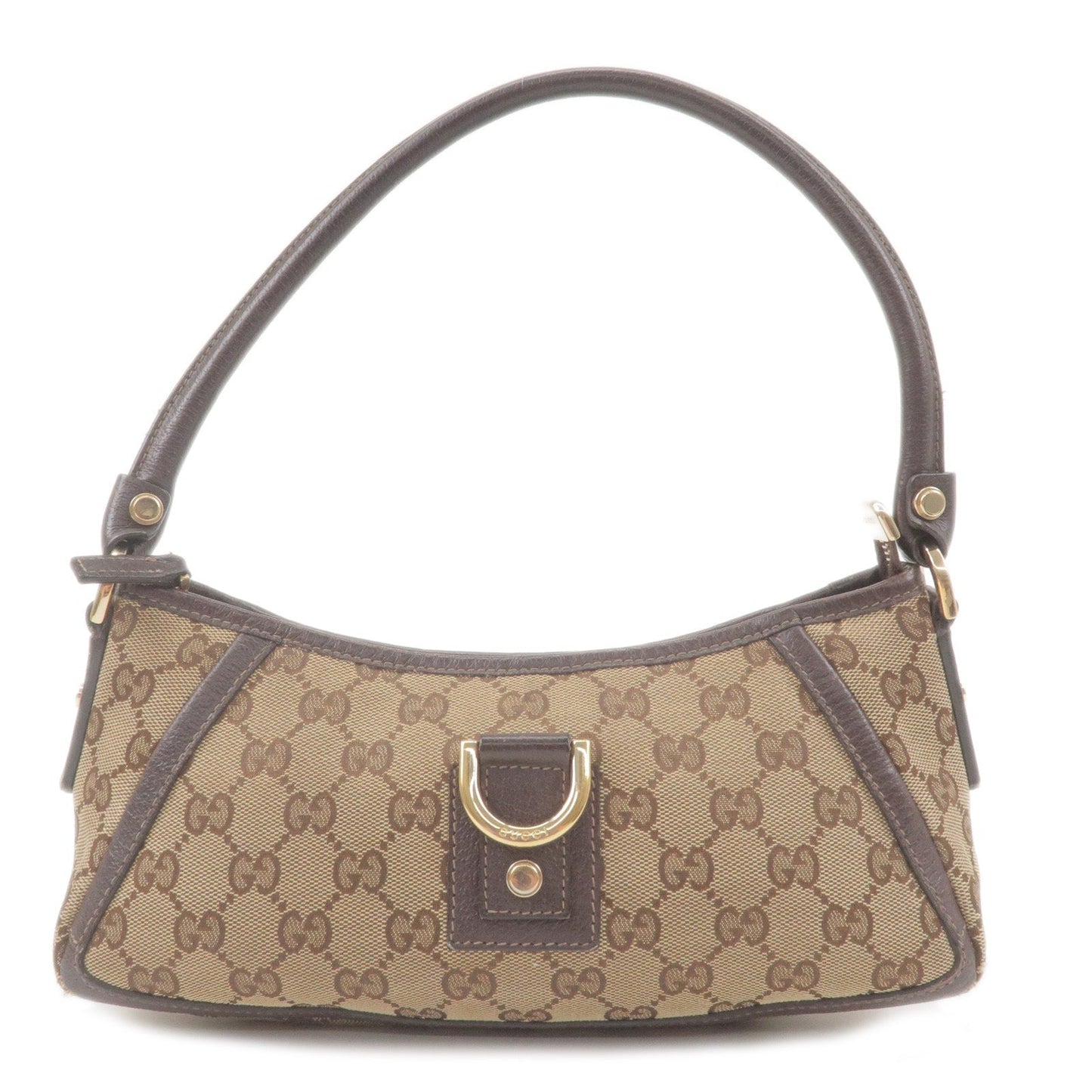 Luxury Gucci Trending 2025 Abbey GG Canvas Leather Pouch Hand Back Beige 130939