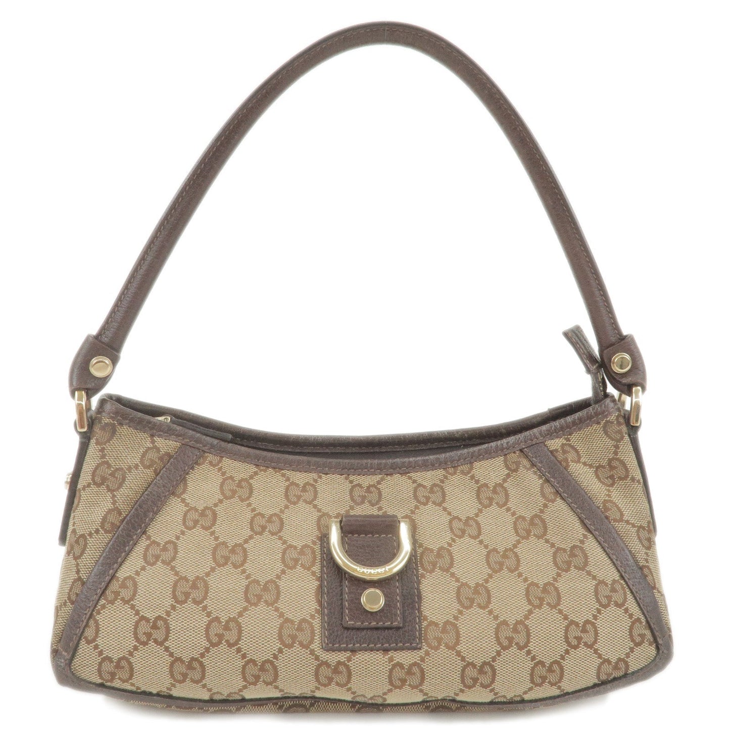 Luxury Gucci Trending 2025 Abbey GG Canvas Leather Shoulder Bag Beige Brown 130939