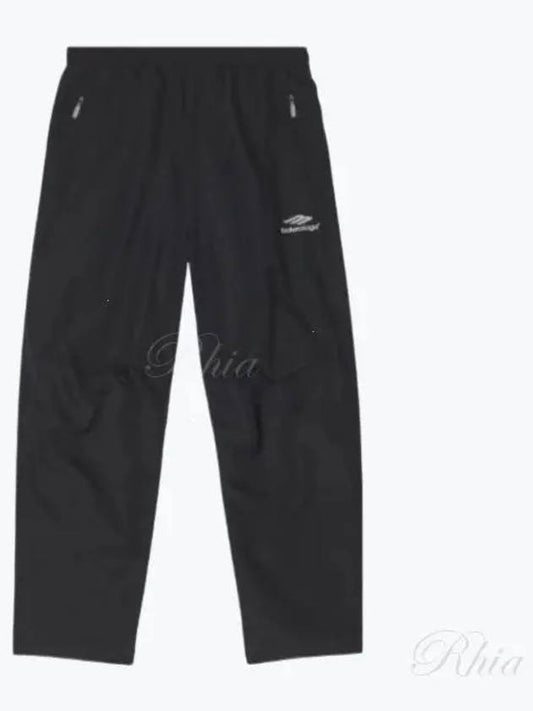 Luxury Balenciaga 3B Sports Icon Small Fit Track Pants Black