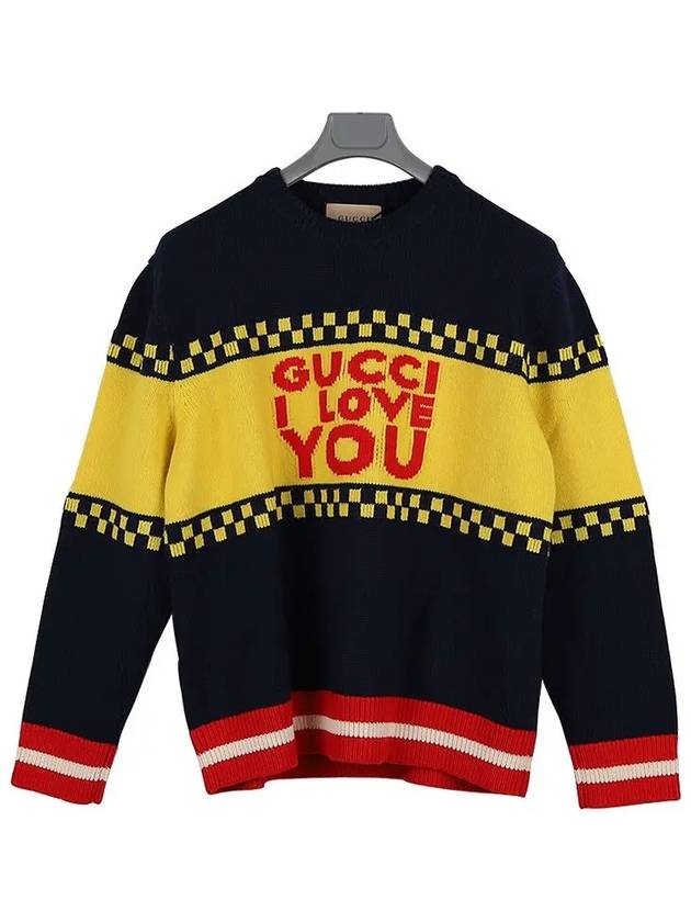 Luxury Gucci Trending 2025 Men's Cotton Wool Intarsia Knit Top