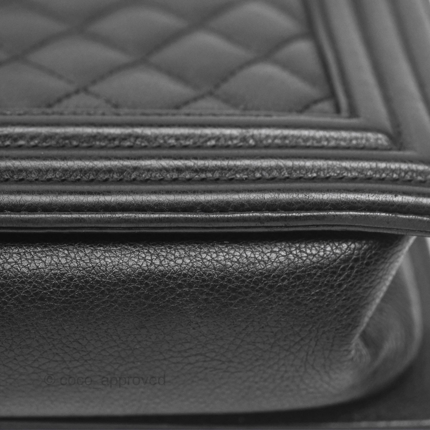 Chanel Medium Boy Quilted Black Calfskin Ruthenium Hardware
