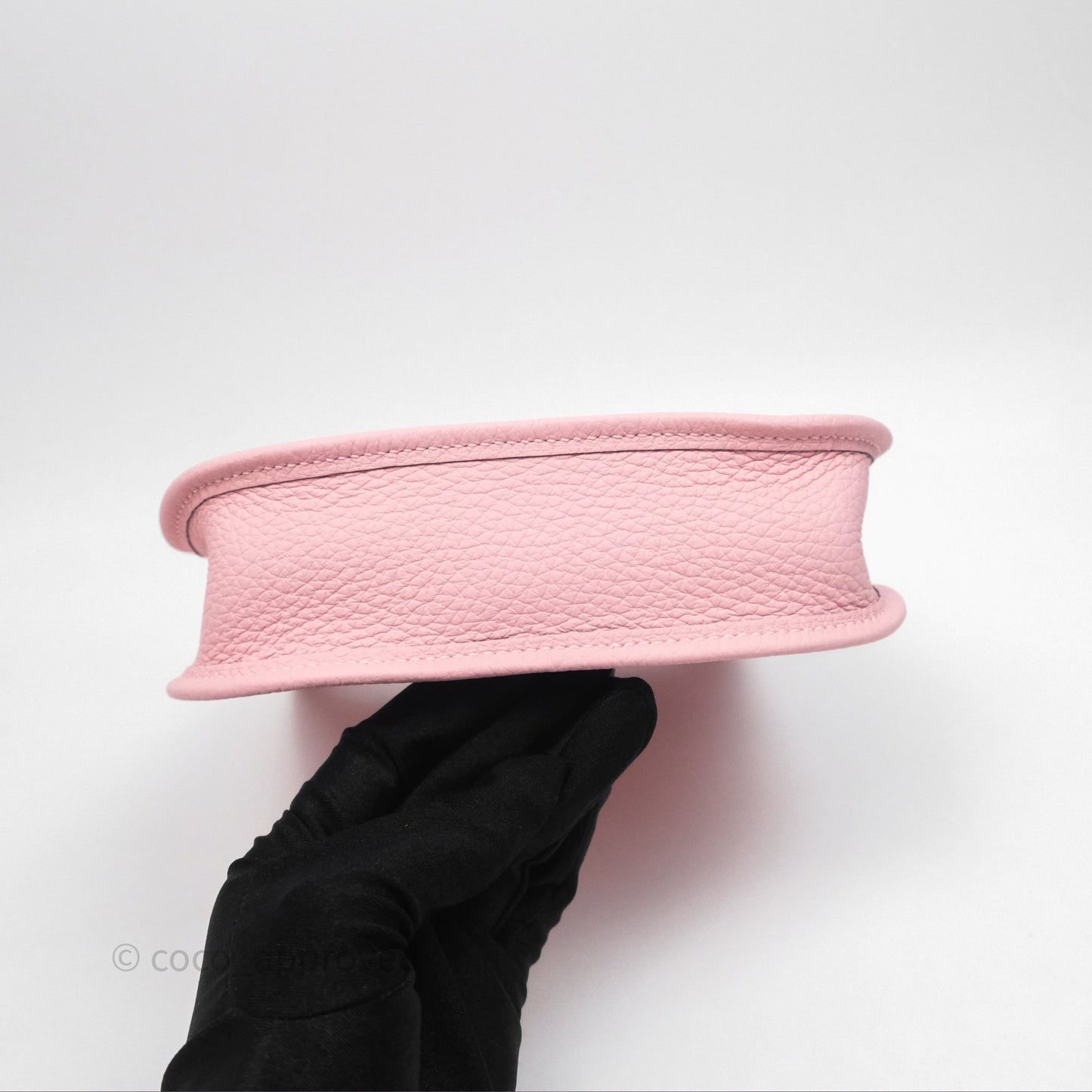 Hermès Mini Evelyne 16 Sakura/Rose Clemence Palladium Hardware