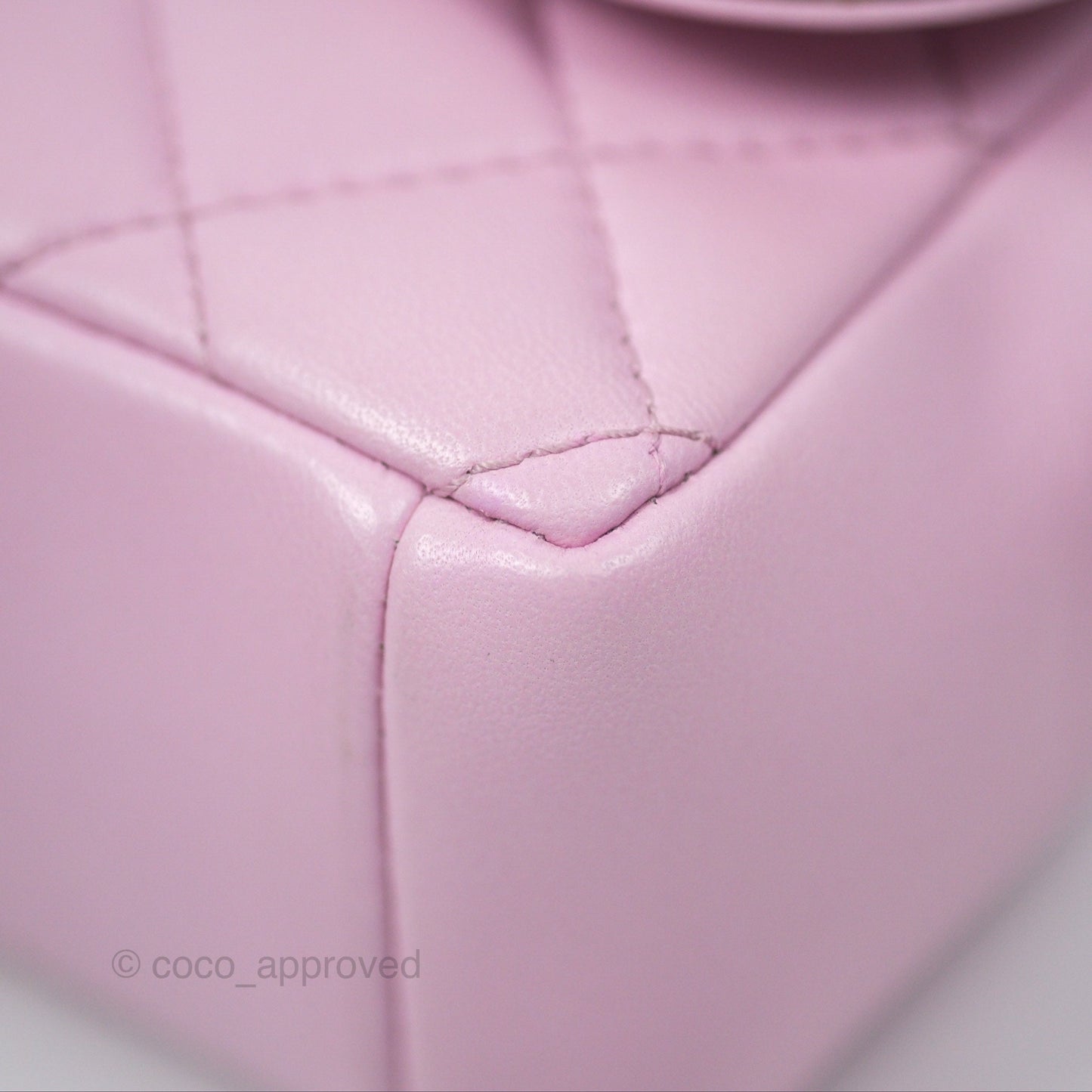 Chanel Quilted Flap Bag Pink Lambskin Aged Gold Hardware