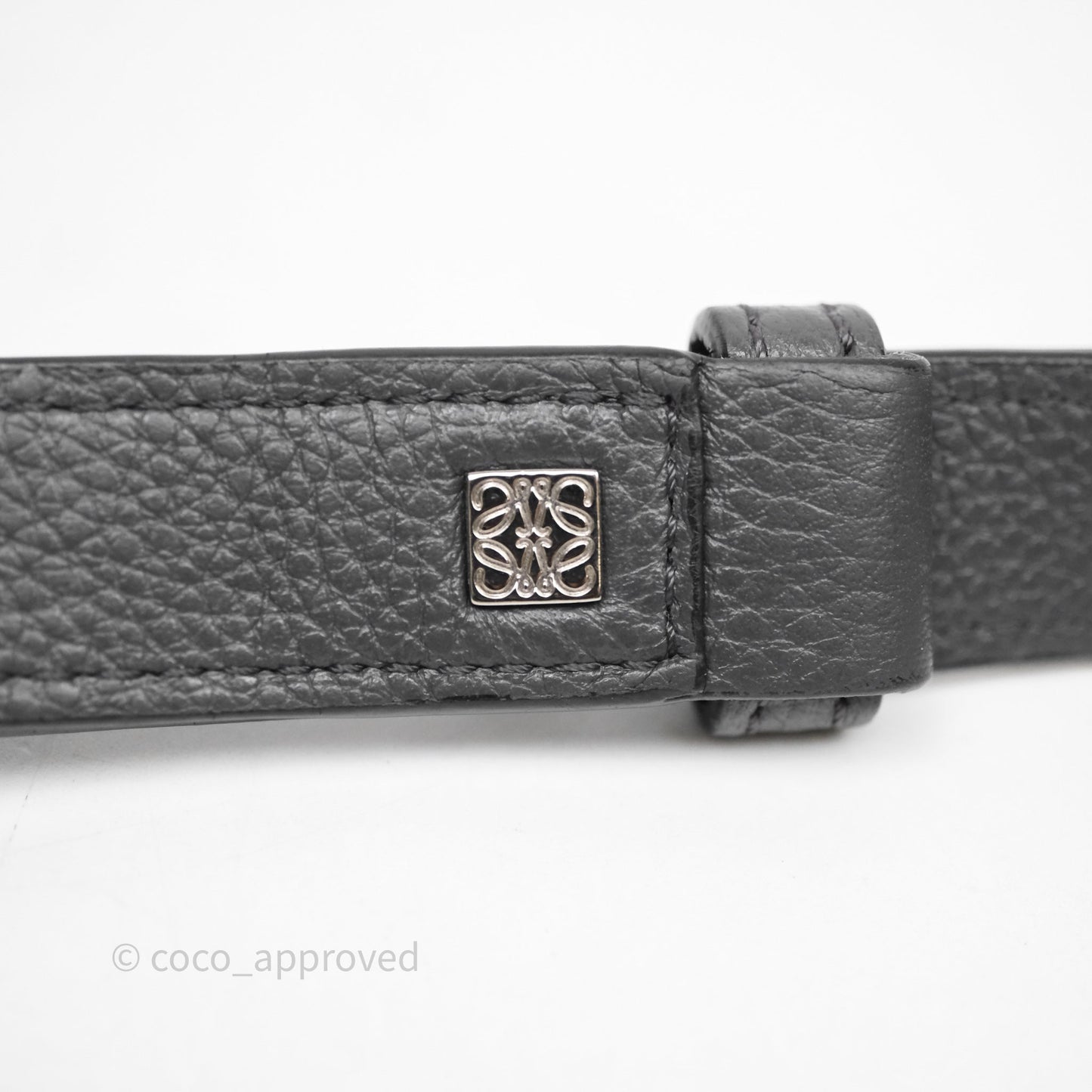 Loewe Small Puzzle Grey Calfskin Edge Bag