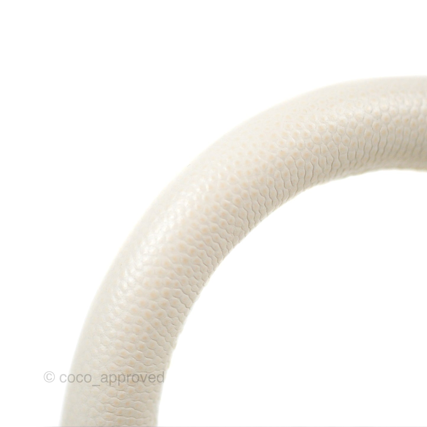 Chanel Mini Coco Handle Quilted Ivory White Caviar Gold Hardware