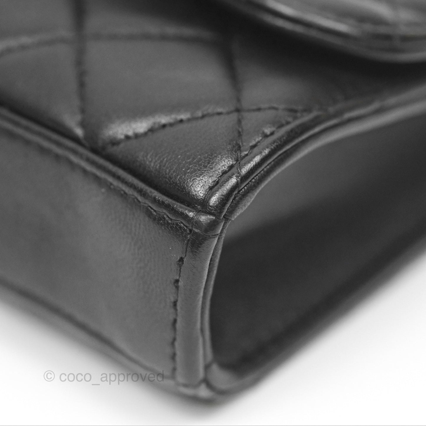 Chanel Mini Trendy CC Clutch With Chain Quilted So Black Lambskin