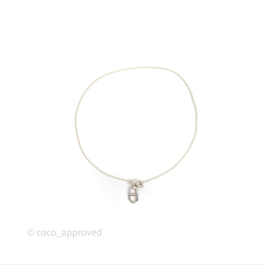 Hermes Chaine d'ancre Pendant Necklace Silver 925