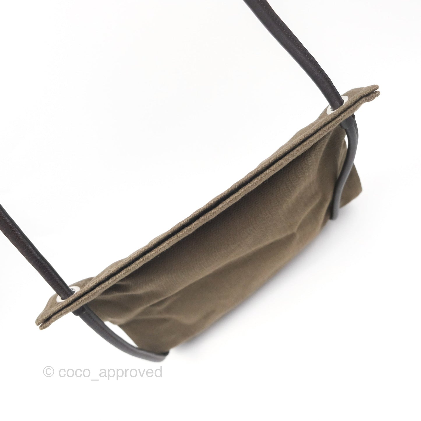 Hermès 2-way Maline Bag Khaki Canvas