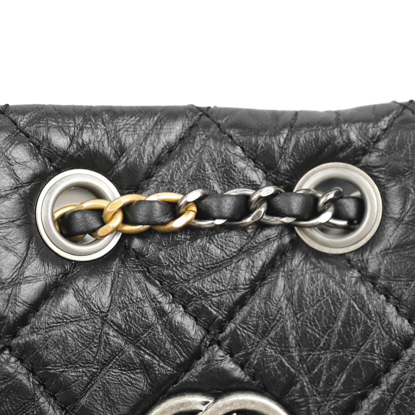 Chanel Small Gabrielle Backpack Black Aged Calfskin