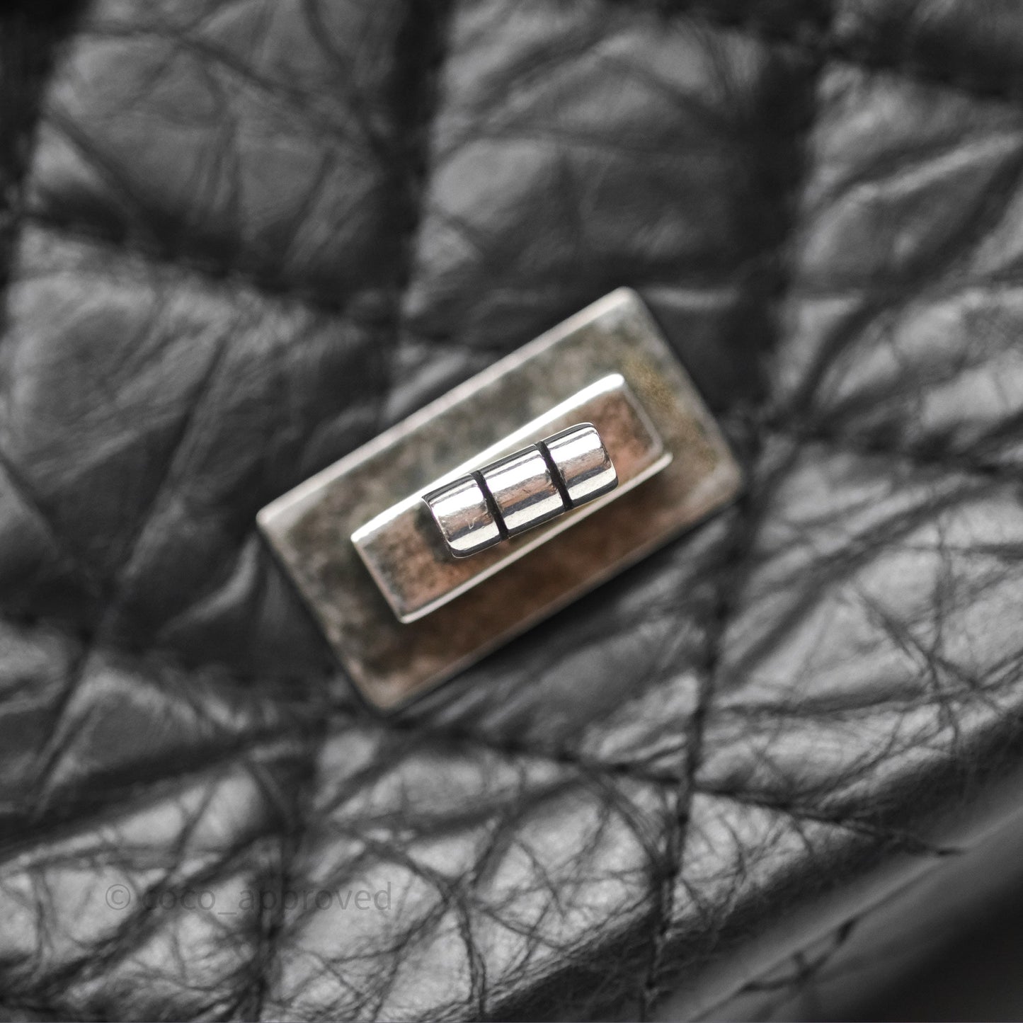 Chanel Quilted Reissue 226 Aged Calfskin Black Ruthenium Hardware