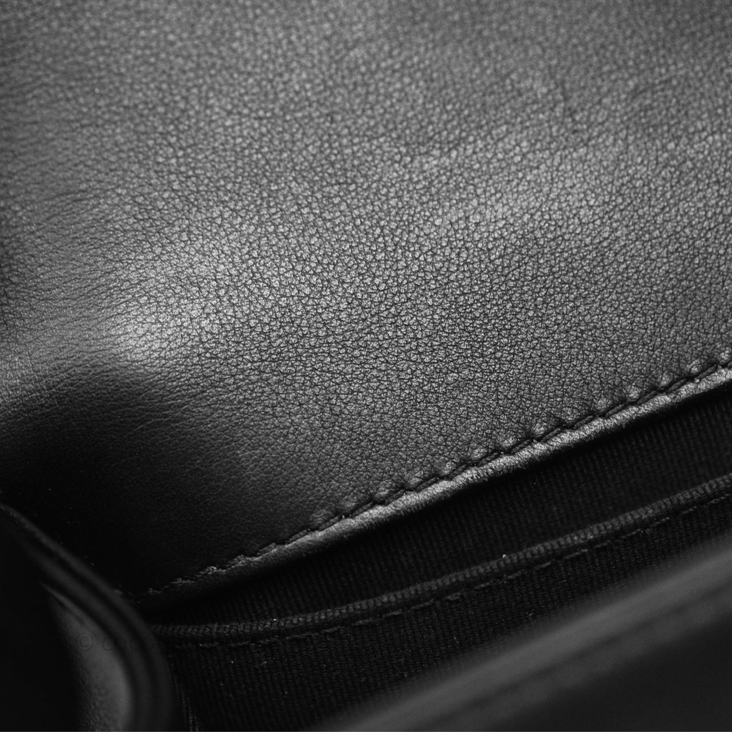 Chanel Small Boy Black Lambskin Aged Gold Hardware
