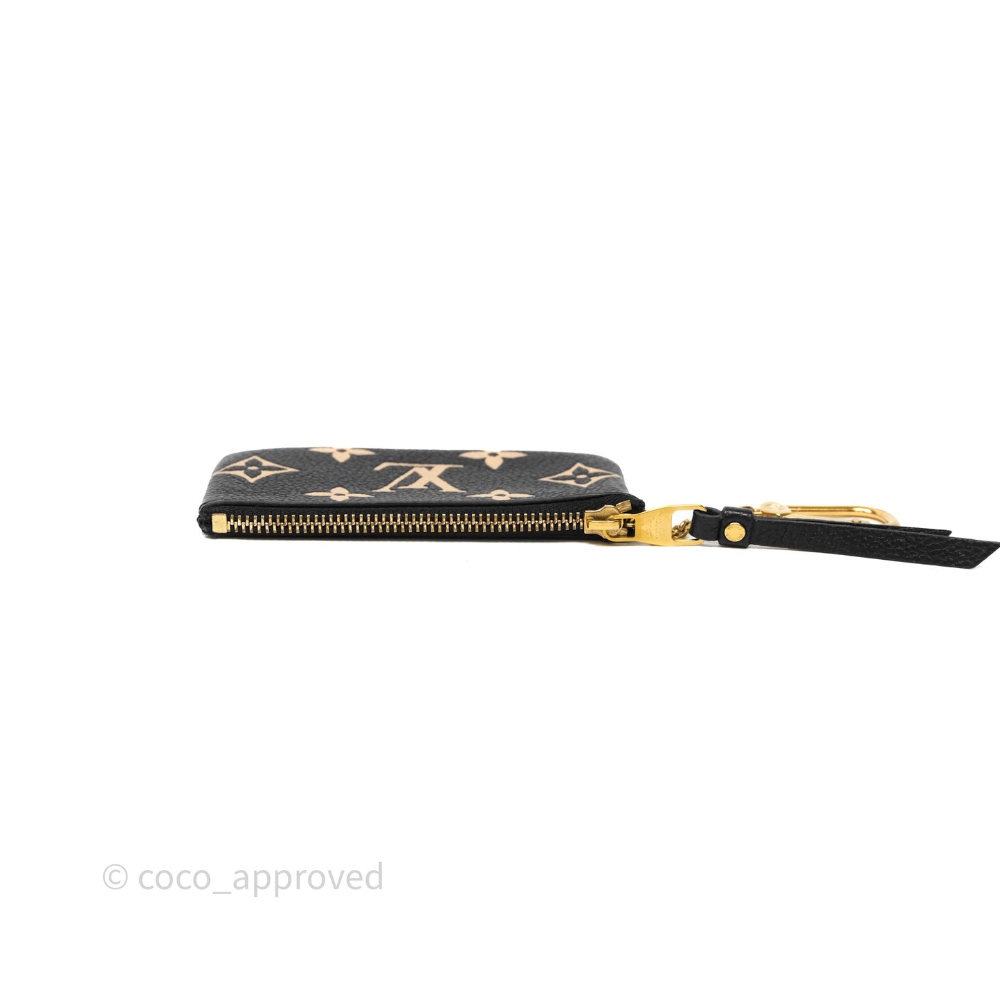 Louis Vuitton Key Pouch Black Monogram Canvas