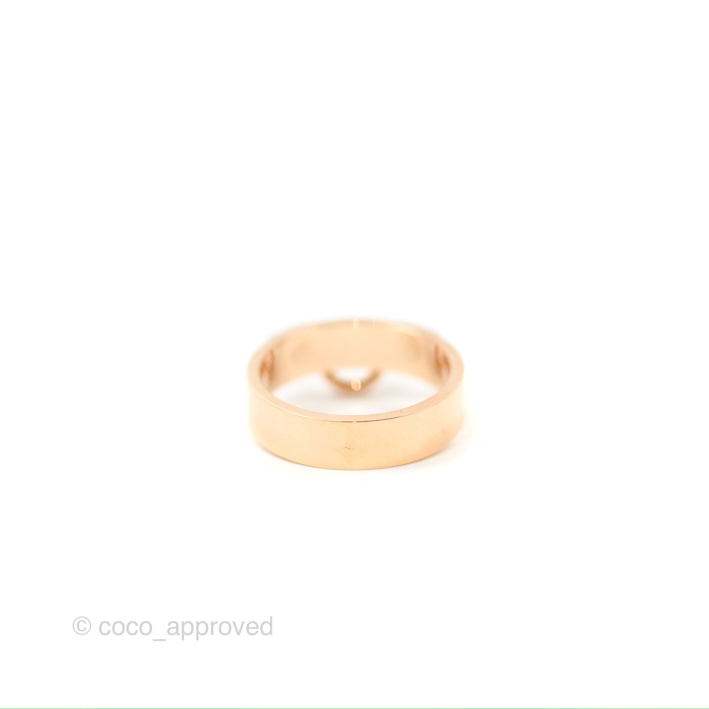 Hermes Collier de Chien Ring Small Model Rose Gold Size 53