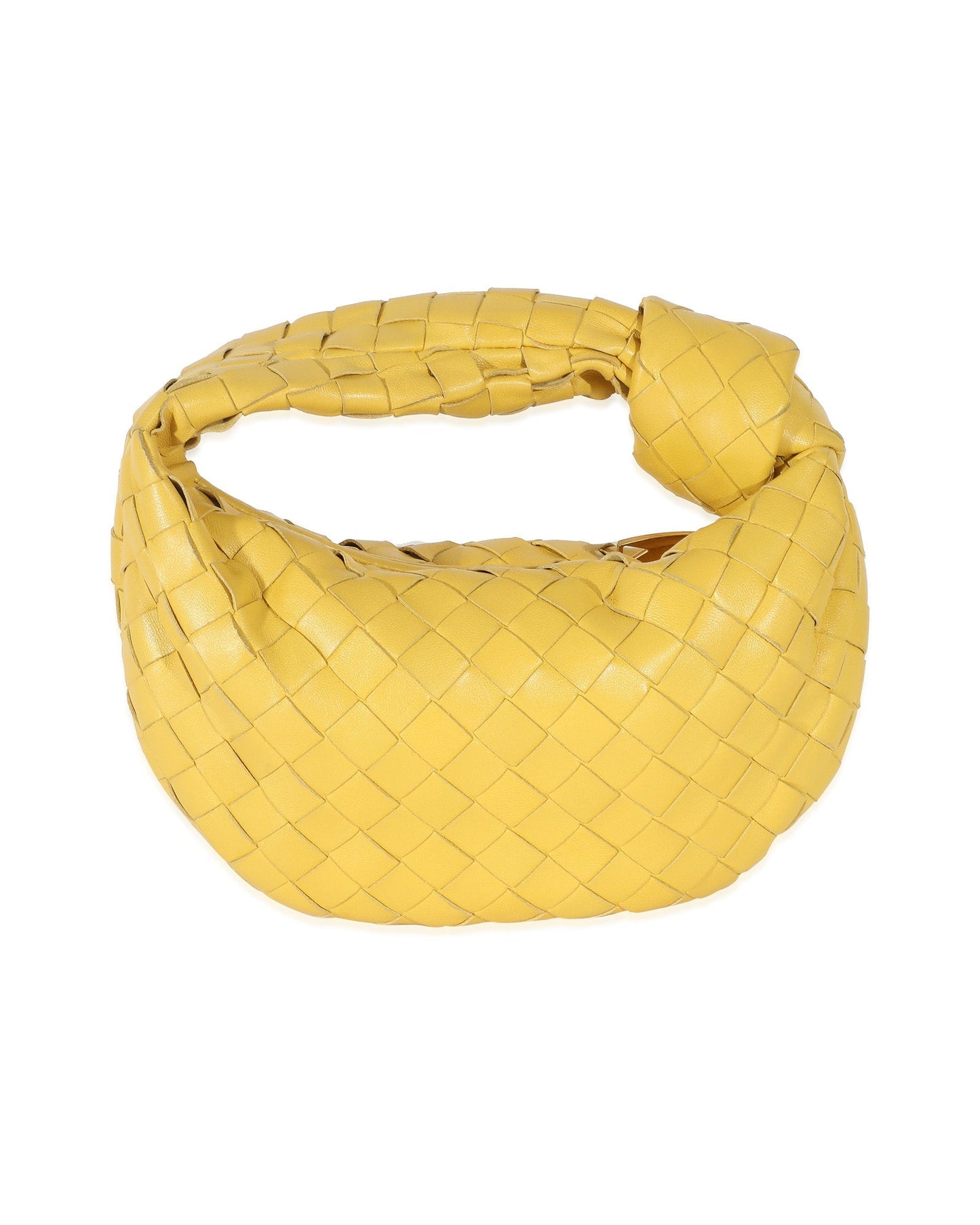 Luxury Bottega Veneta Buttercup Intrecciato Lambskin Mini Jodie