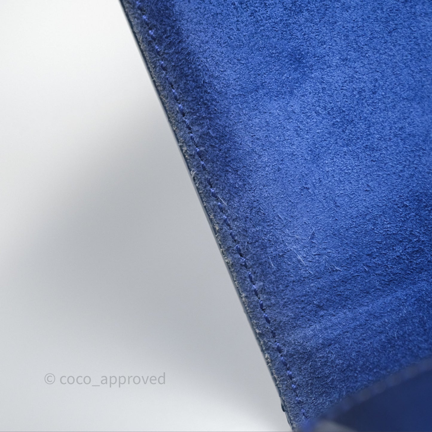 Saint Laurent Large Belle De Jour Clutch Blue Patent
