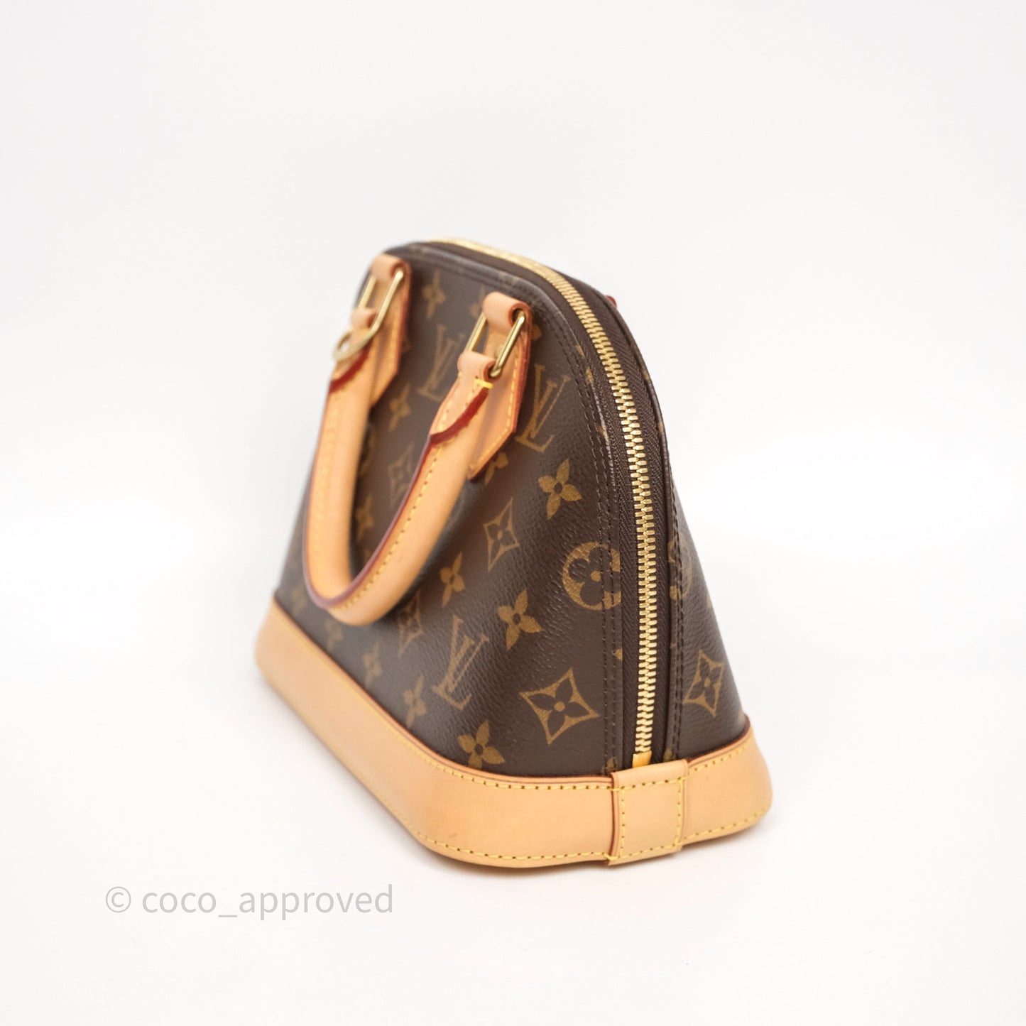 Louis Vuitton Monogram Alma BB Bag Gold Hardware