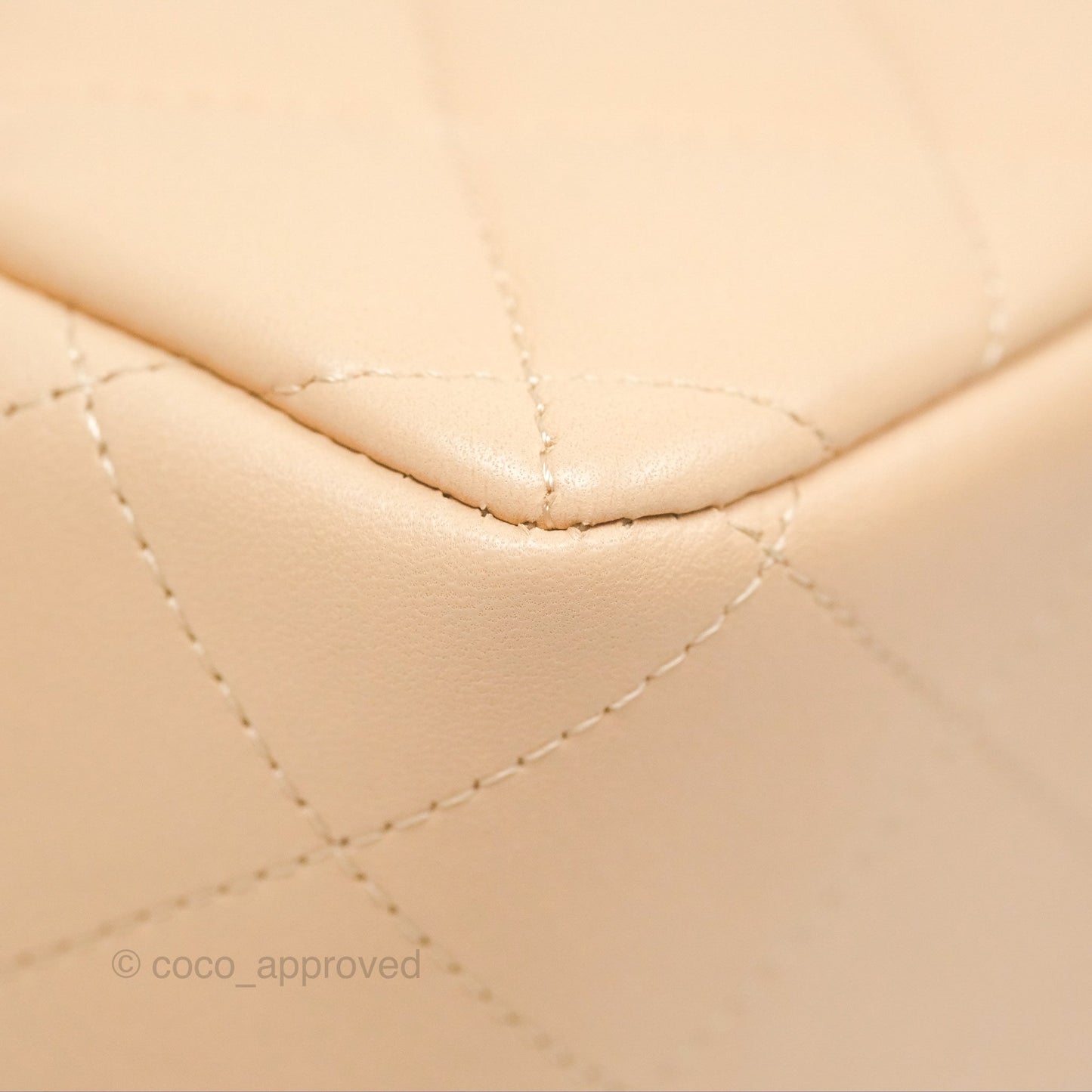 Chanel Jumbo Double Flap Beige Lambskin Gold Hardware⁣⁣
