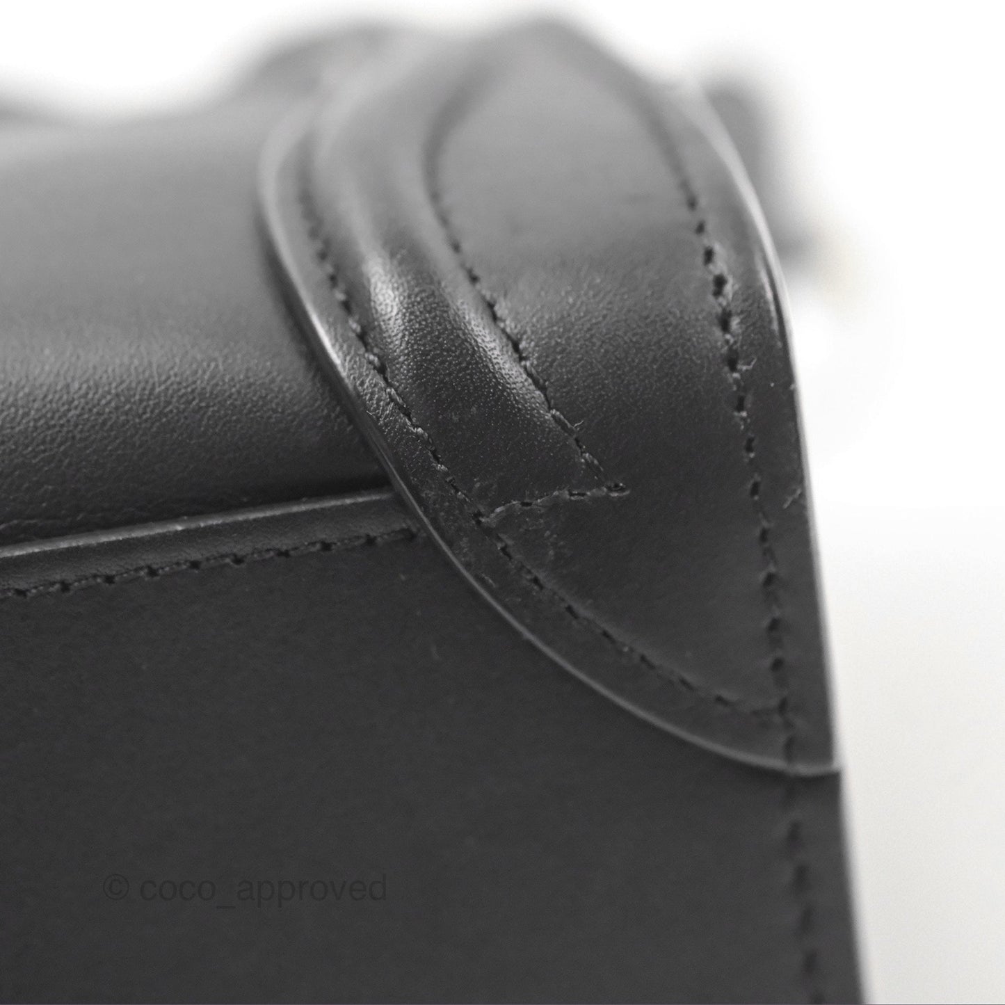 Celine Nano Luggage Bag Black Gold Hardware