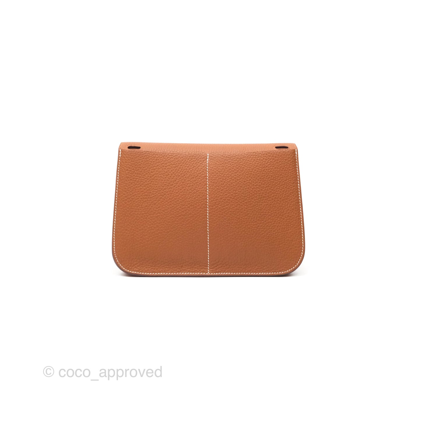 Hermès Halzan 25 Gold Clemence Gold Hardware