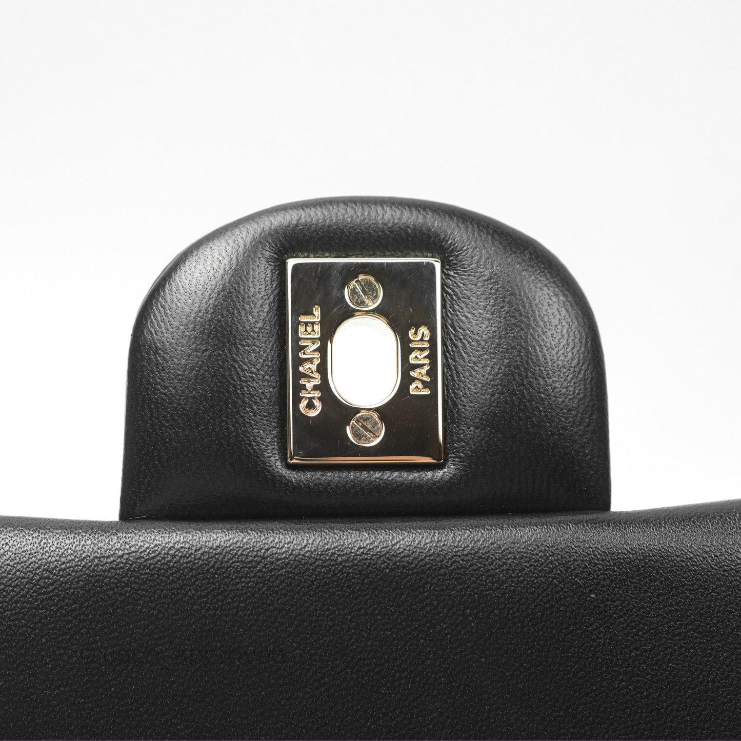 Chanel Mini Square Black Lambskin Gold Hardware