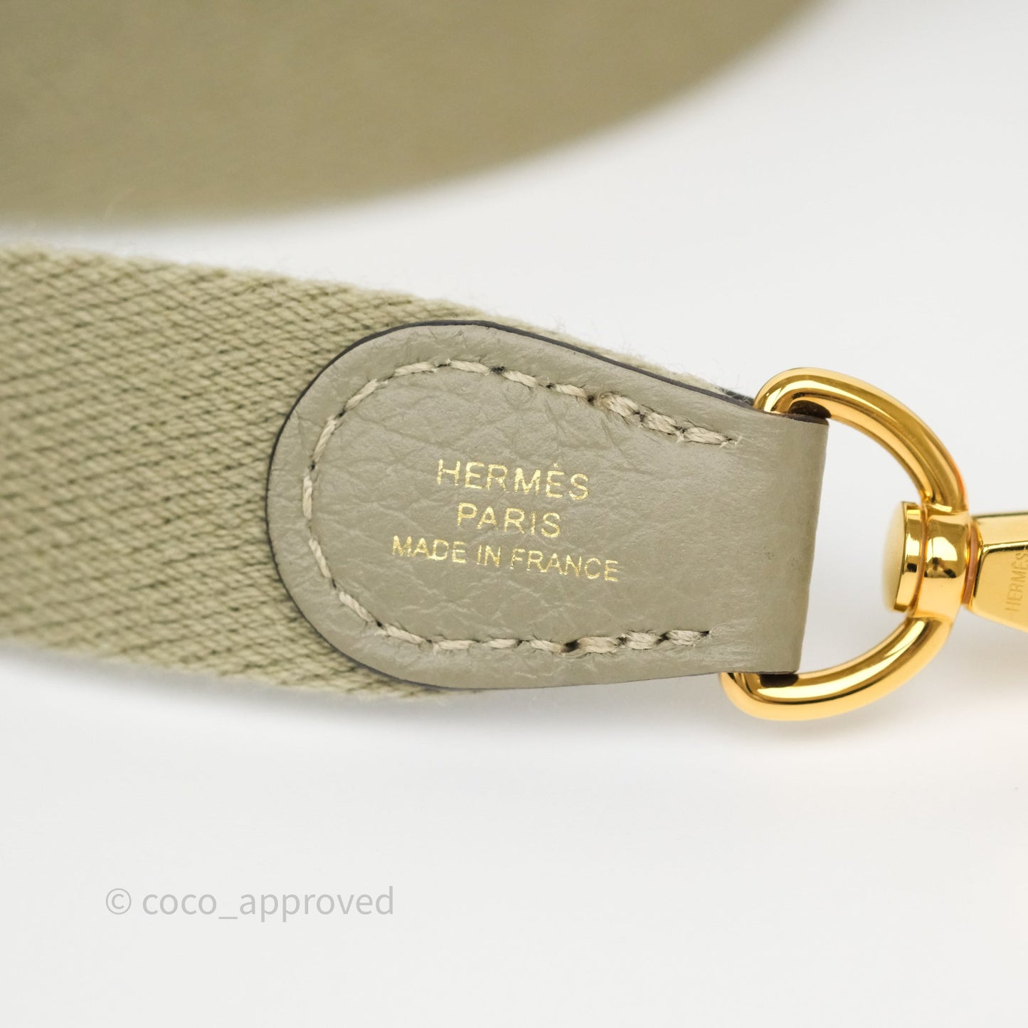 Hermès Mini Evelyne 16 Sauge Q1 Clemence Gold Hardware