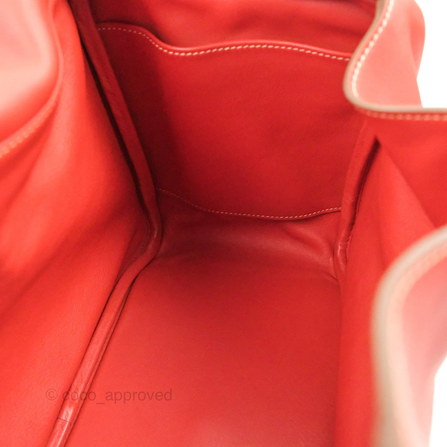 Hermès Lindy 30 Sanguine 9M Swift Palladium Hardware