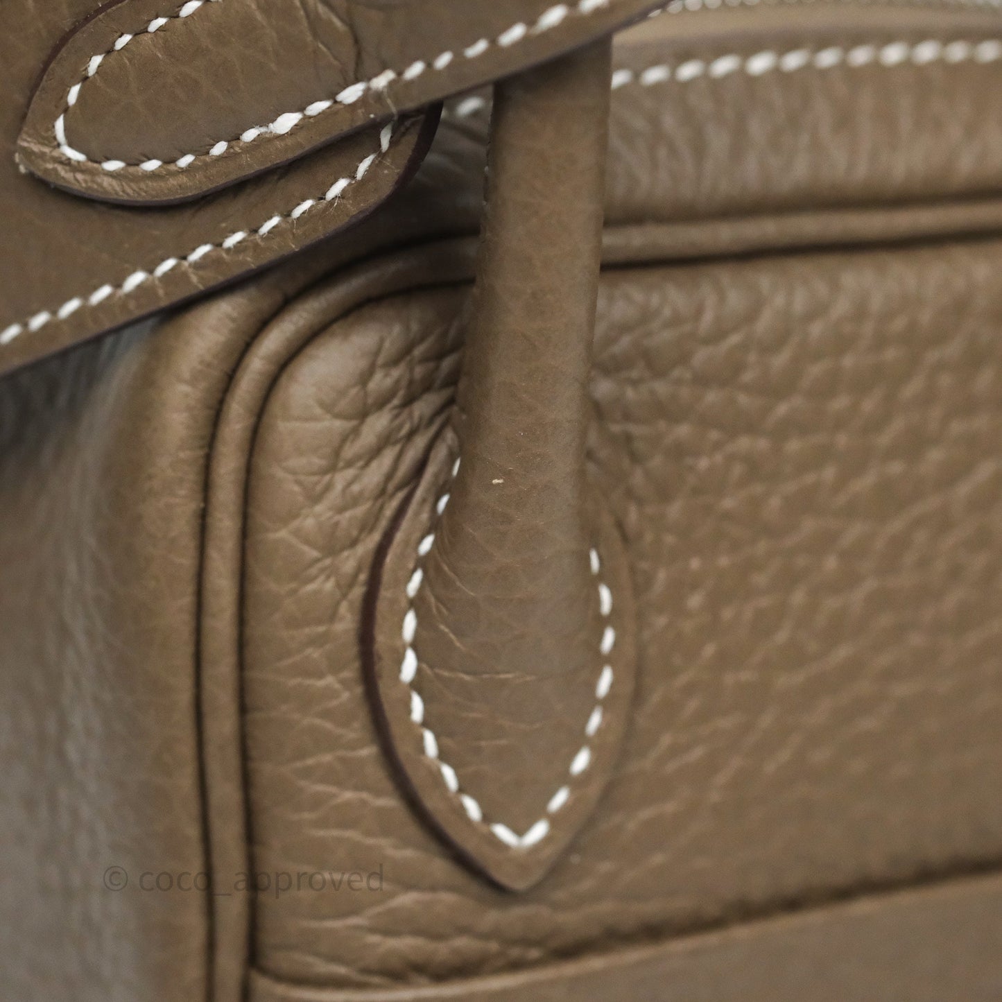 Hermès Mini Lindy 20 Etoupe 18 Clemence Palladium Hardware