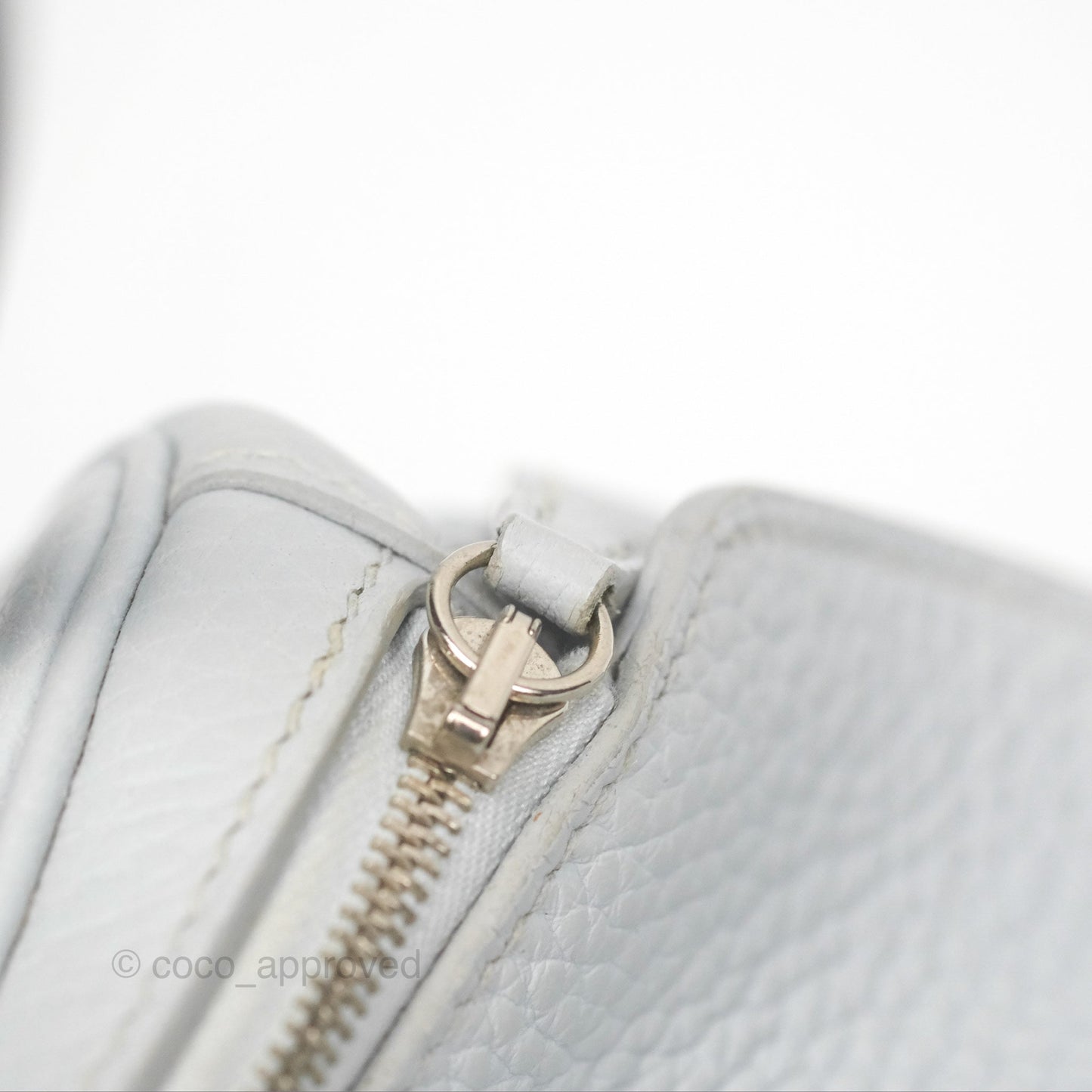 Hermès Lindy 26 Blue Glacier 8U Taurillon Clemence Palladium Hardware