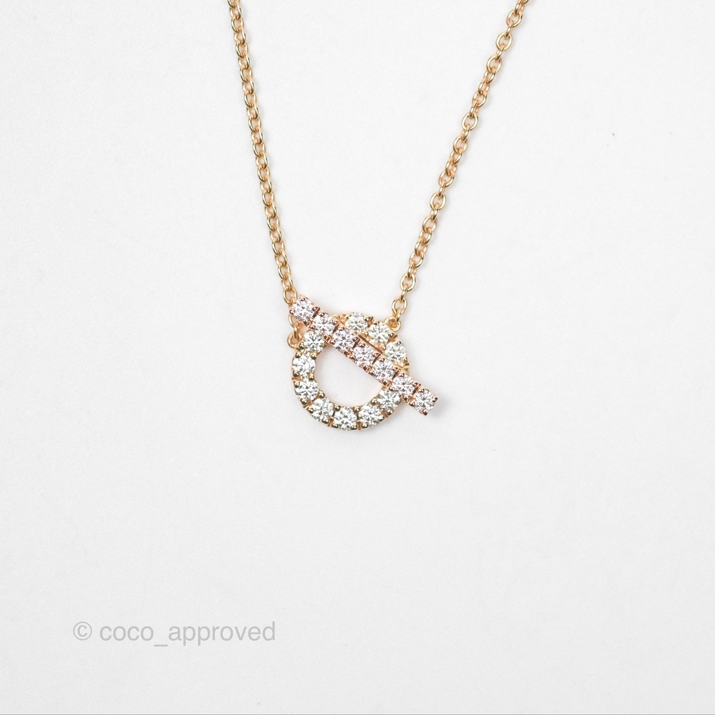 Hermès Finesse Necklace Rose Gold