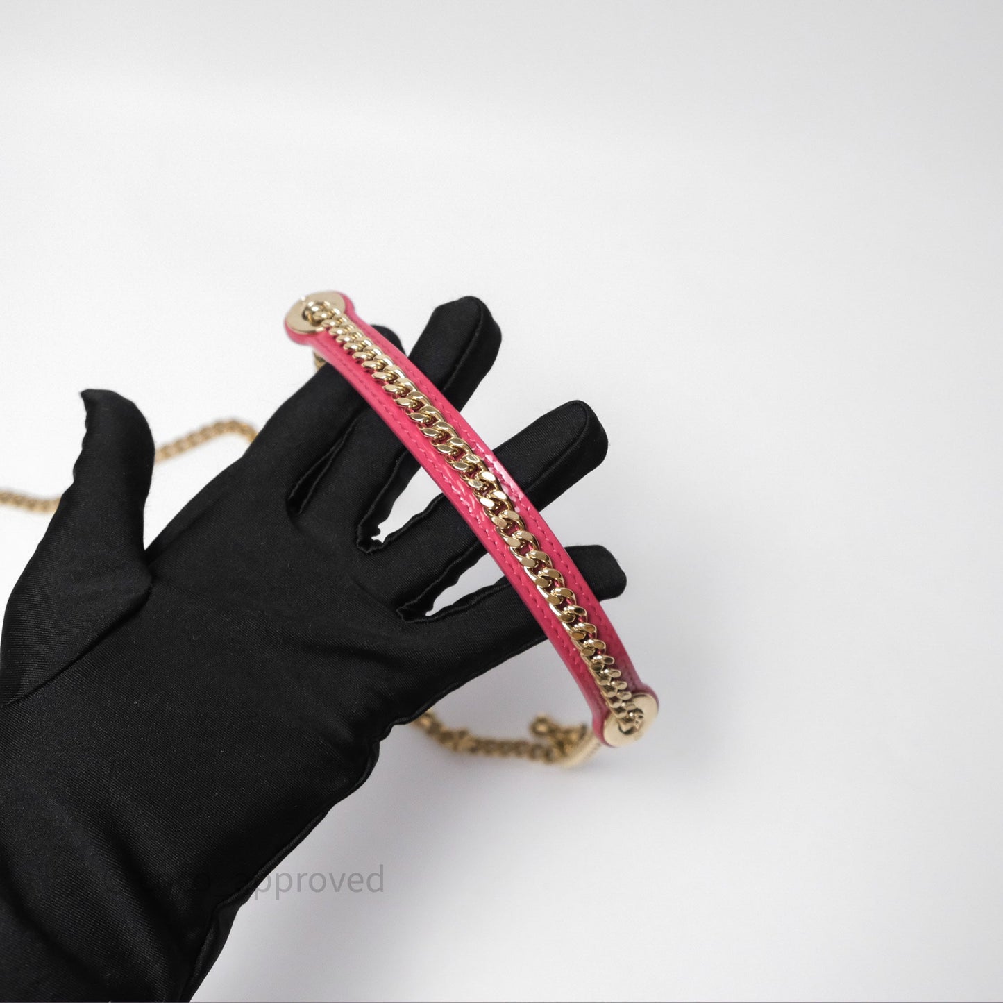 Christian Dior Mini Lady Dior Dusty Pink Patent Cannage Calfskin Gold Hardware